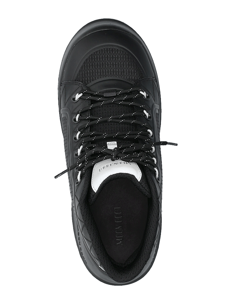 Moon Boot - MB LUNA TREK MID NYLON - støvler med snøre - black - 3