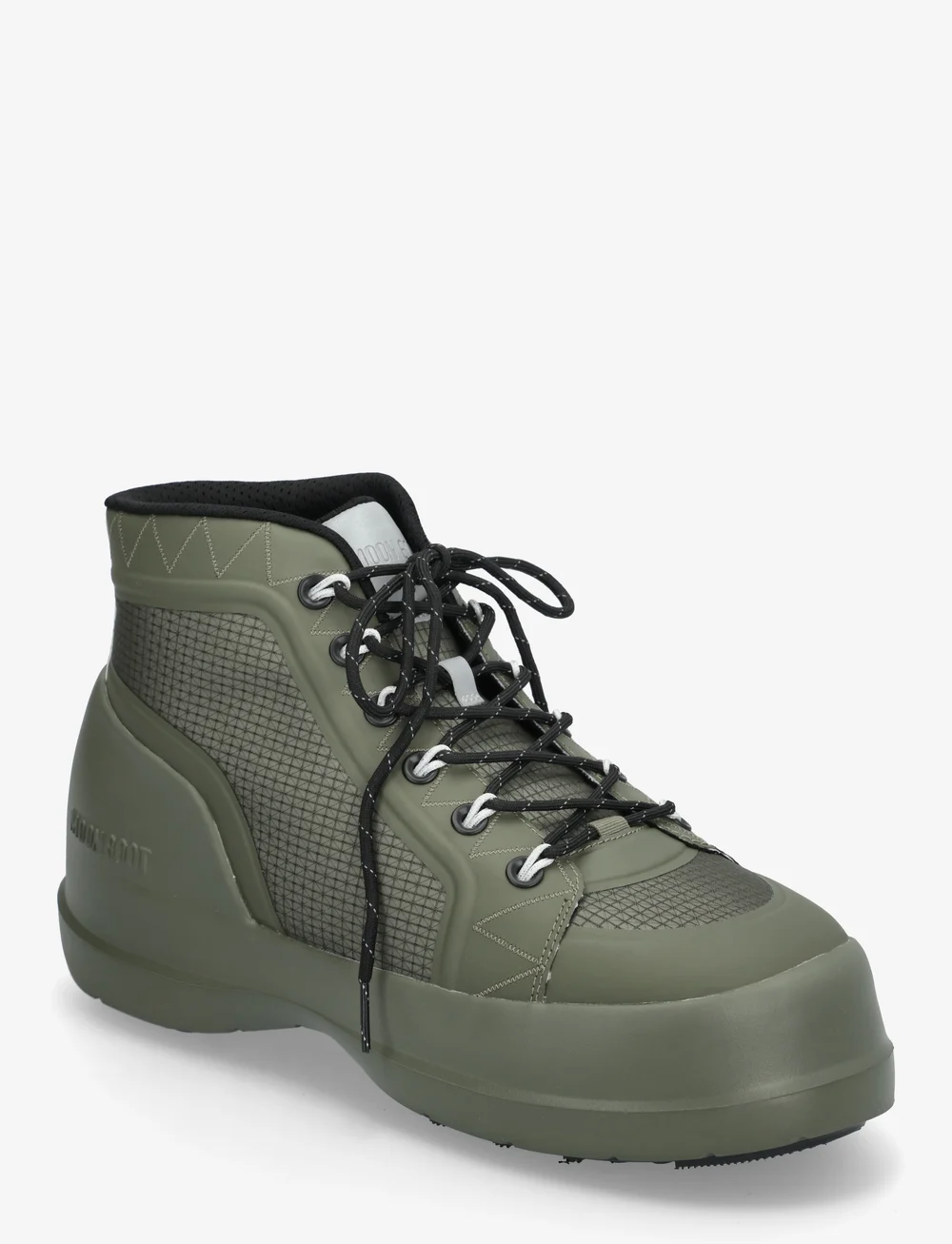 Moon Boot Mb Luna Trek Mid Nylon Khaki Green 195 Boozt