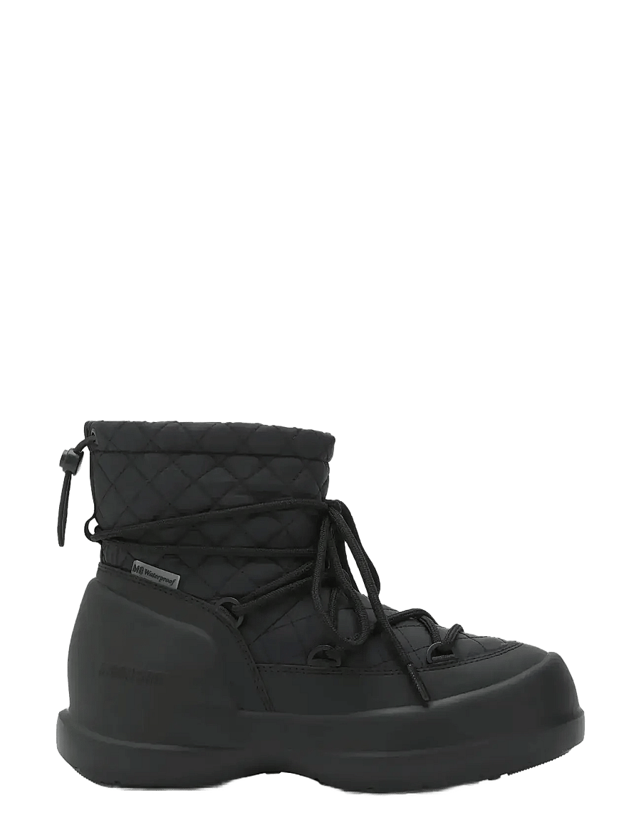 Moon Boot - MB MEZZALUNA QUILTED MID WP - winterstiefel - black - 1