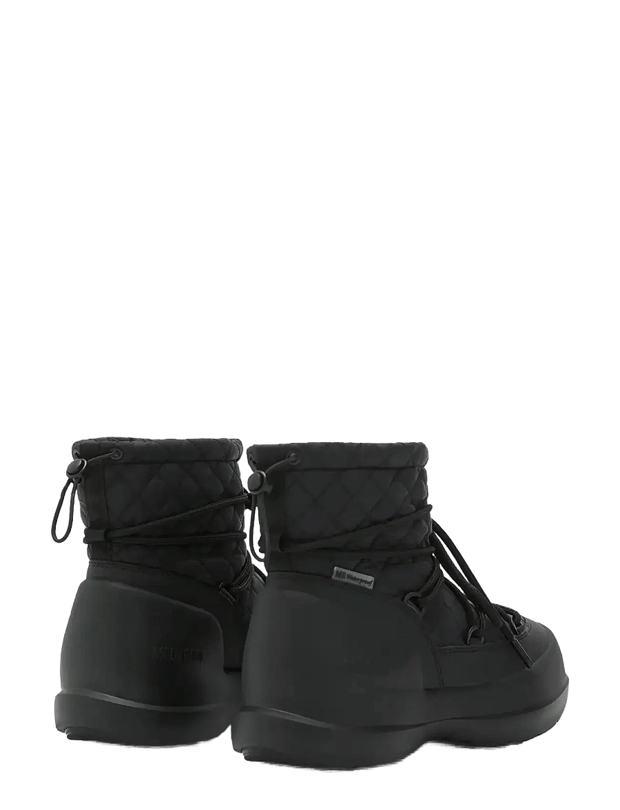 Moon Boot - MB MEZZALUNA QUILTED MID WP - winterstiefel - black - 2