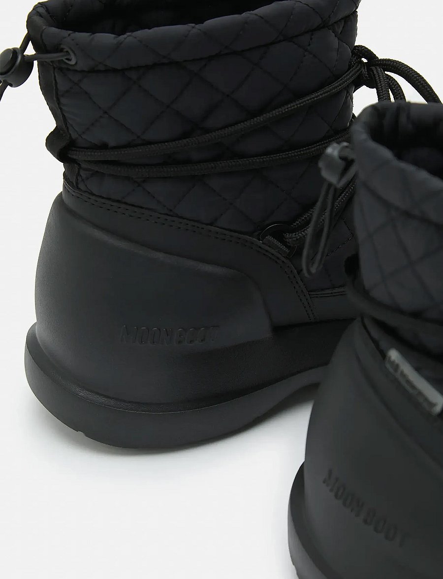 Moon Boot - MB MEZZALUNA QUILTED MID WP - winterstiefel - black - 3