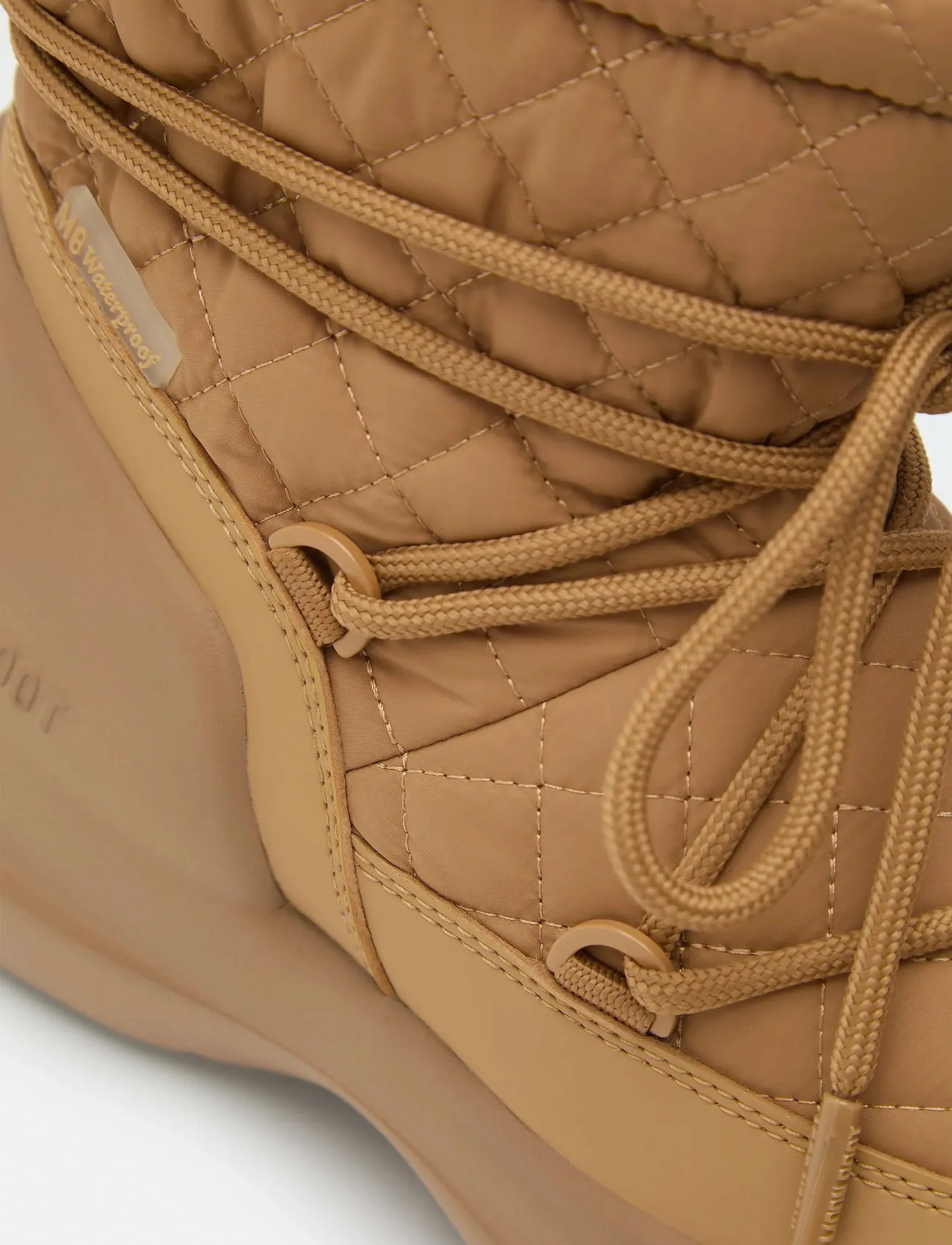 Moon Boot - MB MEZZALUNA QUILTED MID WP - bottes d'hiver - sand - 3