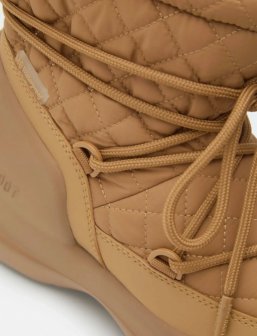 Moon Boot - MB MEZZALUNA QUILTED MID WP - bottes d'hiver - sand - 3
