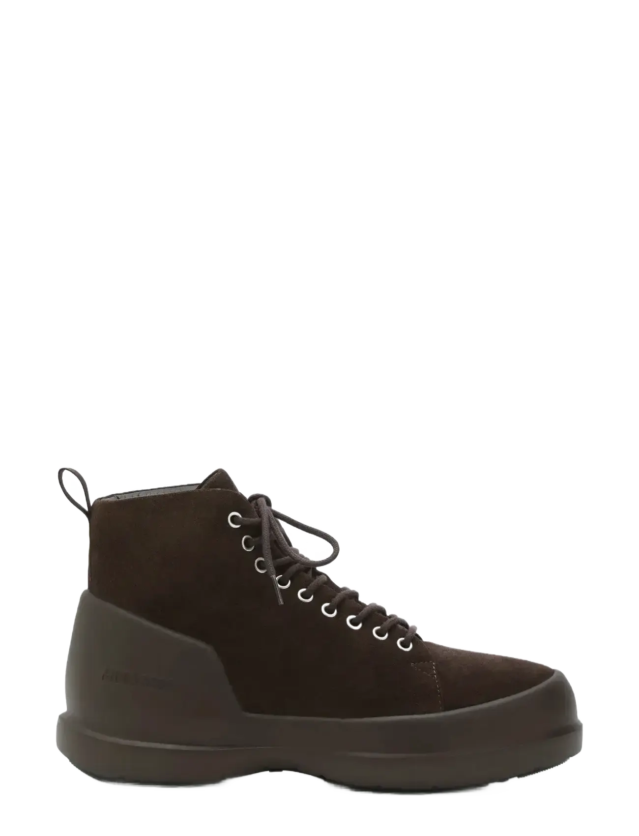 Moon Boot MB MEZZALUNA LACE UP MID SUEDE - Vinterstøvler - DARK BROWN / brown