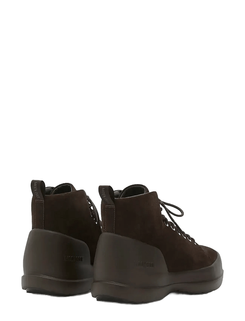 Moon Boot - MB MEZZALUNA LACE UP MID SUEDE - winterstiefel - dark brown - 1