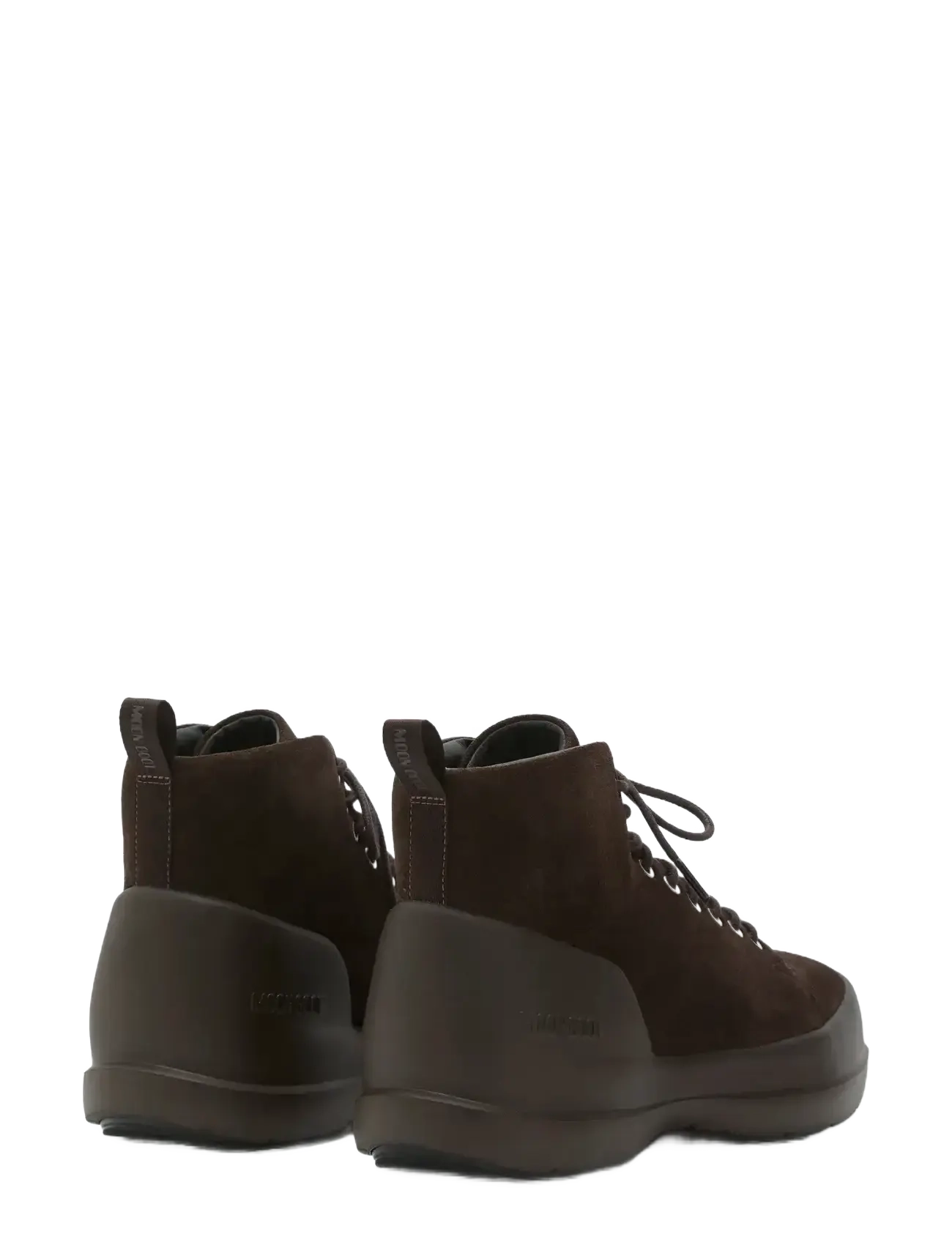 Moon Boot - MB MEZZALUNA LACE UP MID SUEDE - vinterkängor - dark brown - 1