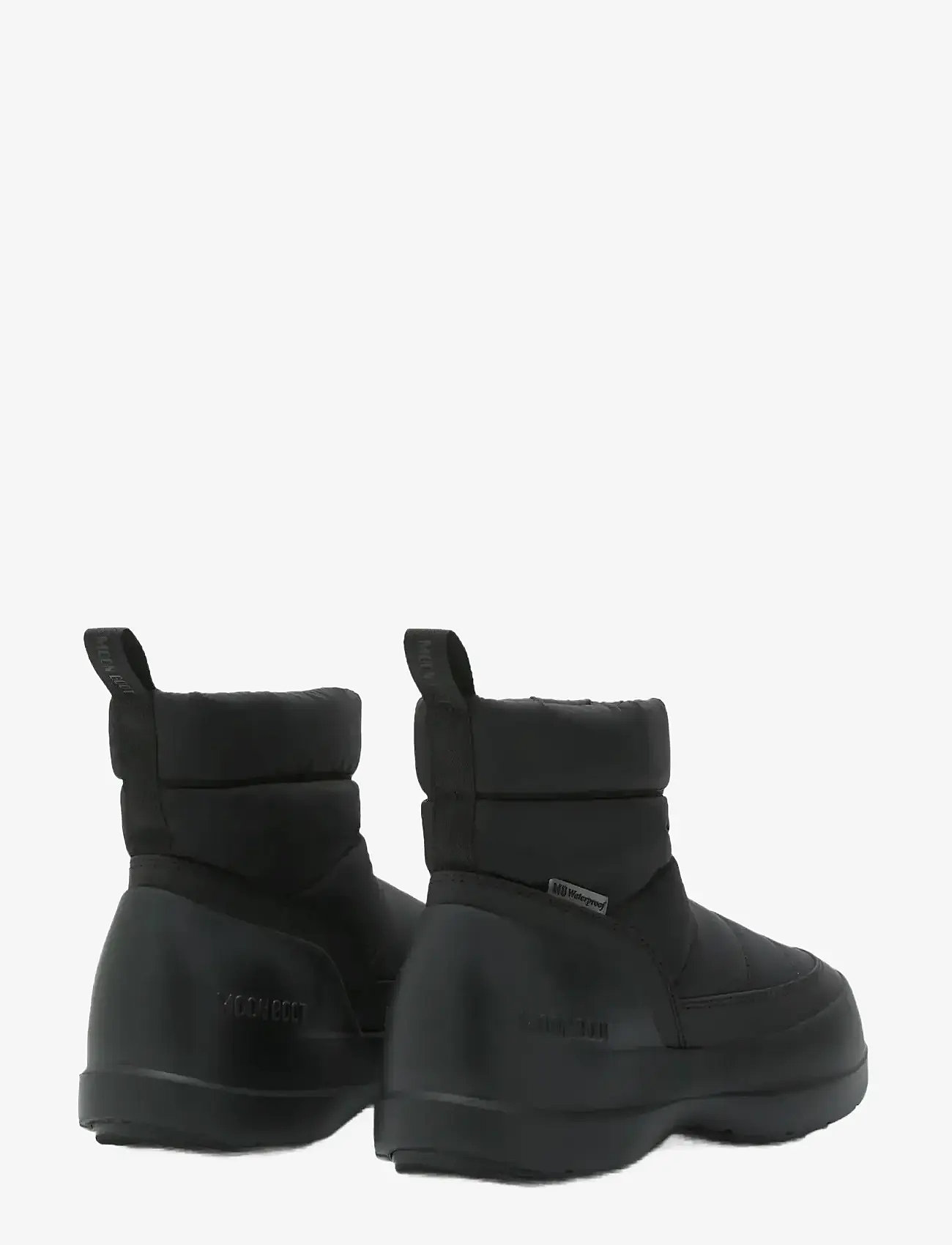 Moon Boot - MB MEZZALUNA PUFFY WP - vinterstøvler - black - 2