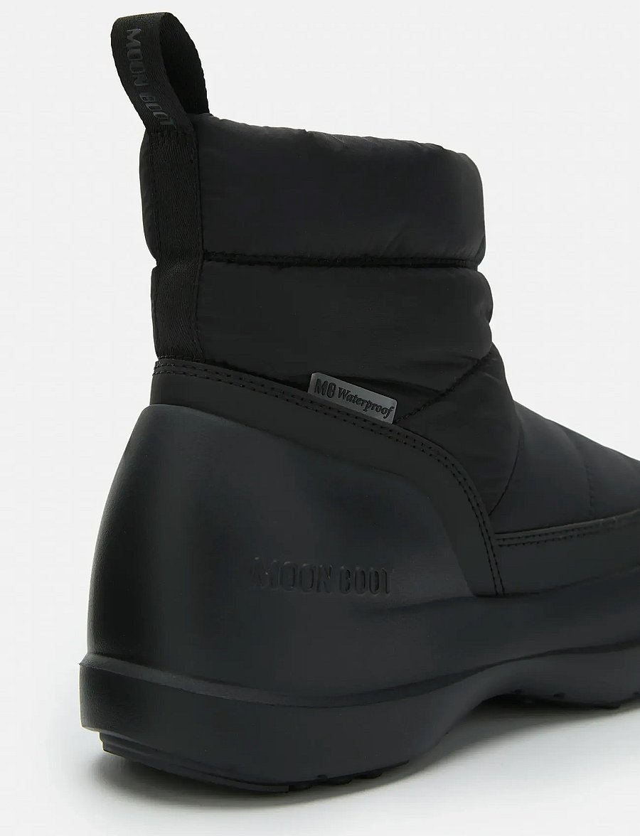 Moon Boot - MB MEZZALUNA PUFFY WP - winterstiefel - black - 3