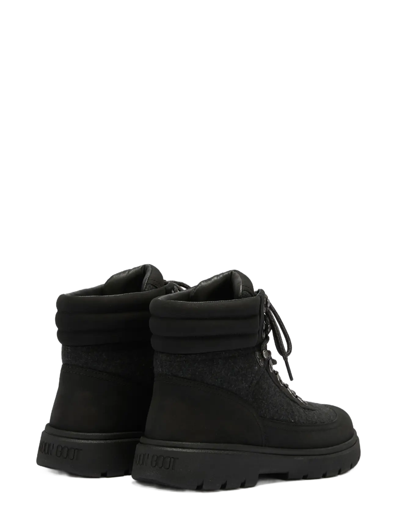 Moon Boot - MB COMBAT BOOT FELT - kängor med snörning - black - 1