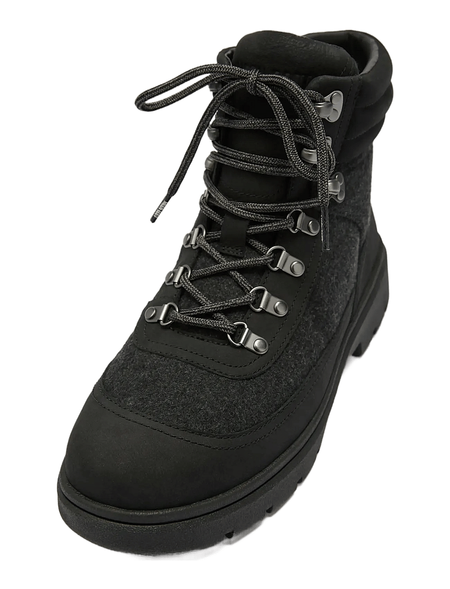 Moon Boot - MB COMBAT BOOT FELT - kängor med snörning - black - 3