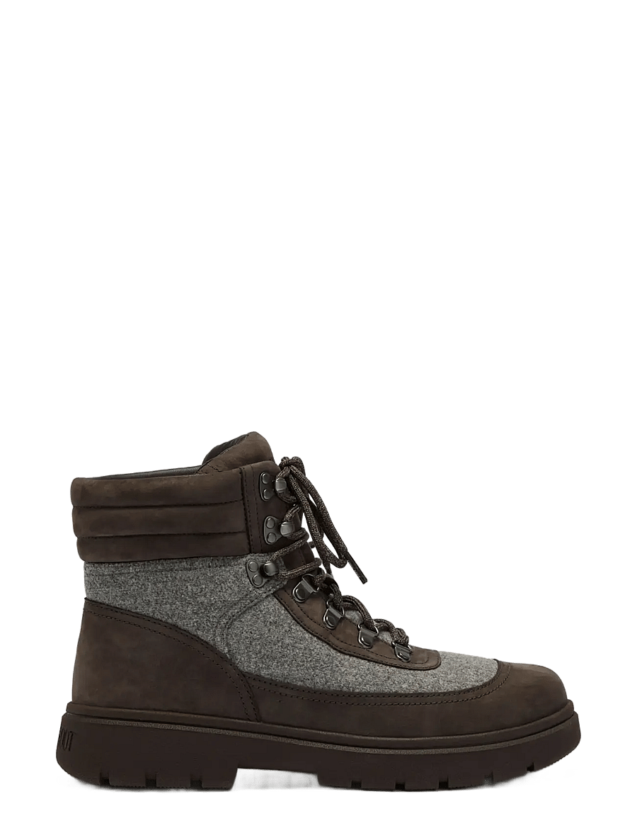Moon Boot - MB COMBAT BOOT FELT - laced boots - cocoa/grey - 0