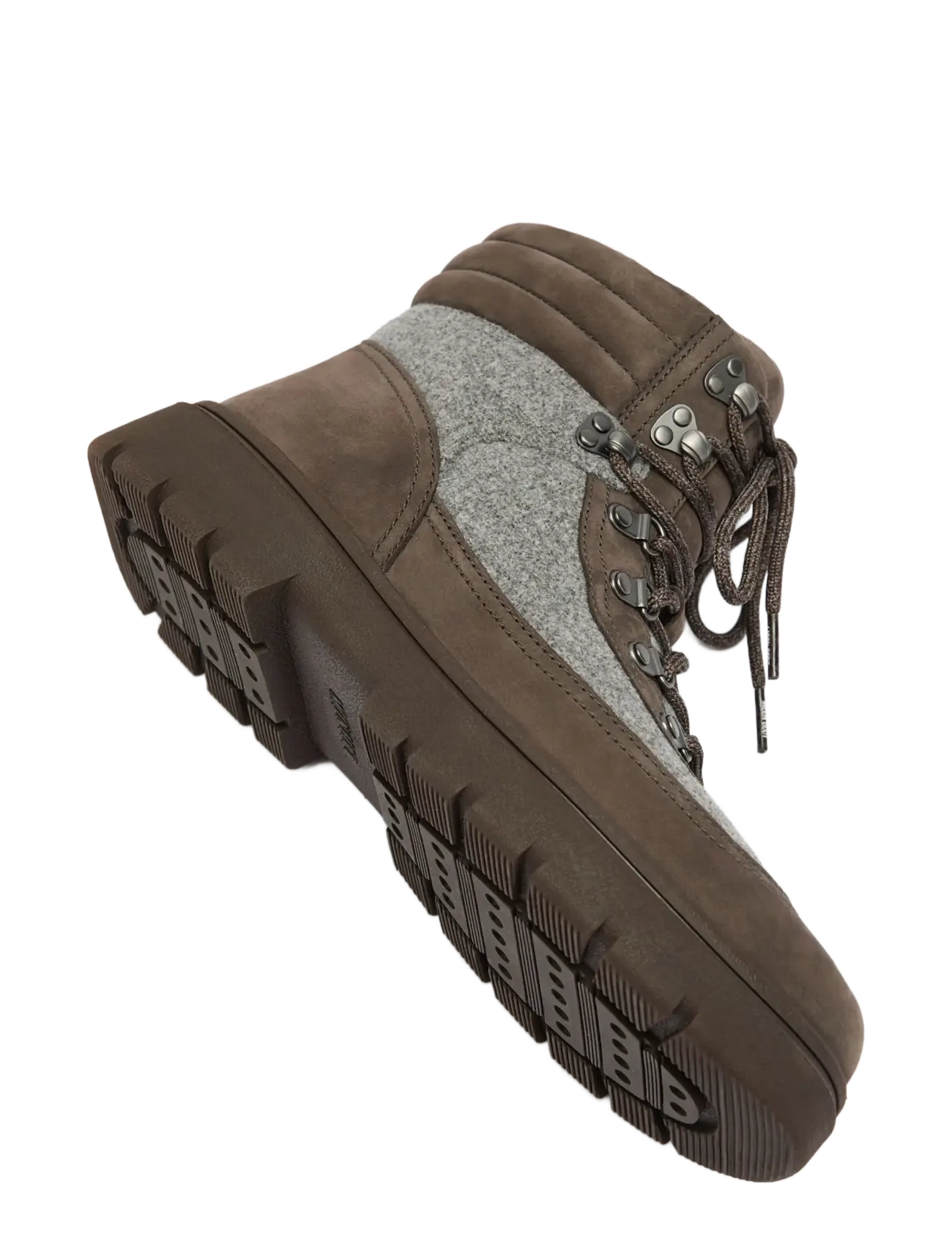 Moon Boot - MB COMBAT BOOT FELT - cocoa/grey - 2