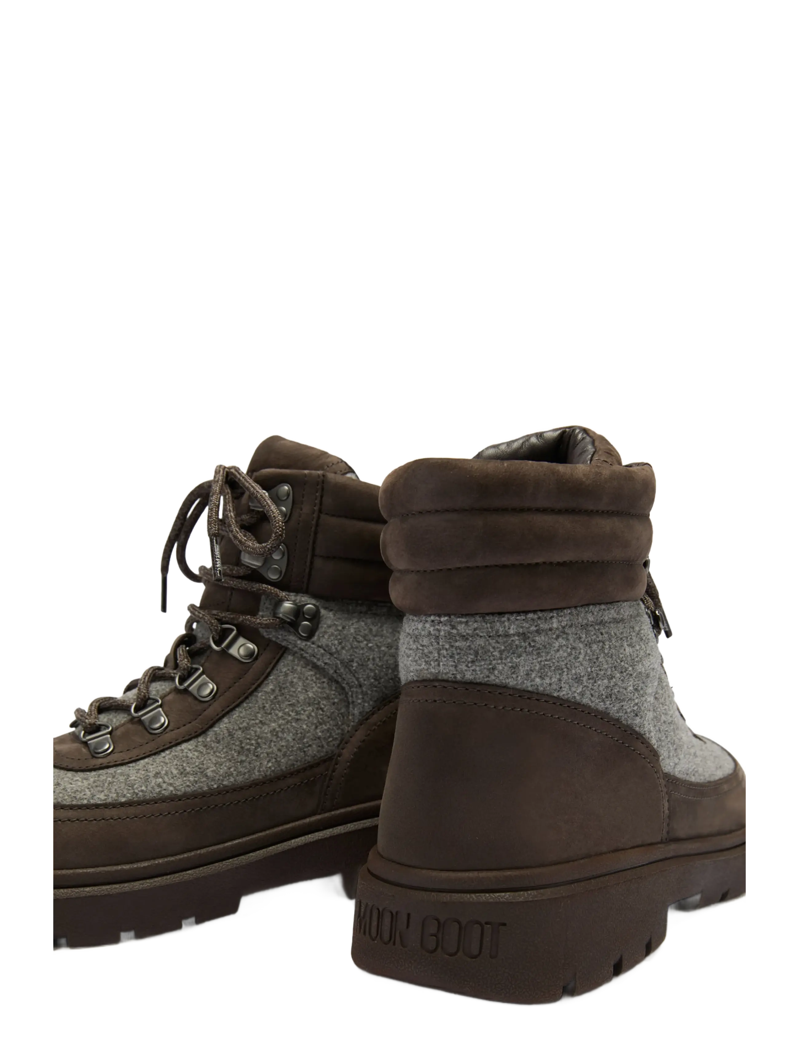 Moon Boot - MB COMBAT BOOT FELT - cocoa/grey - 3