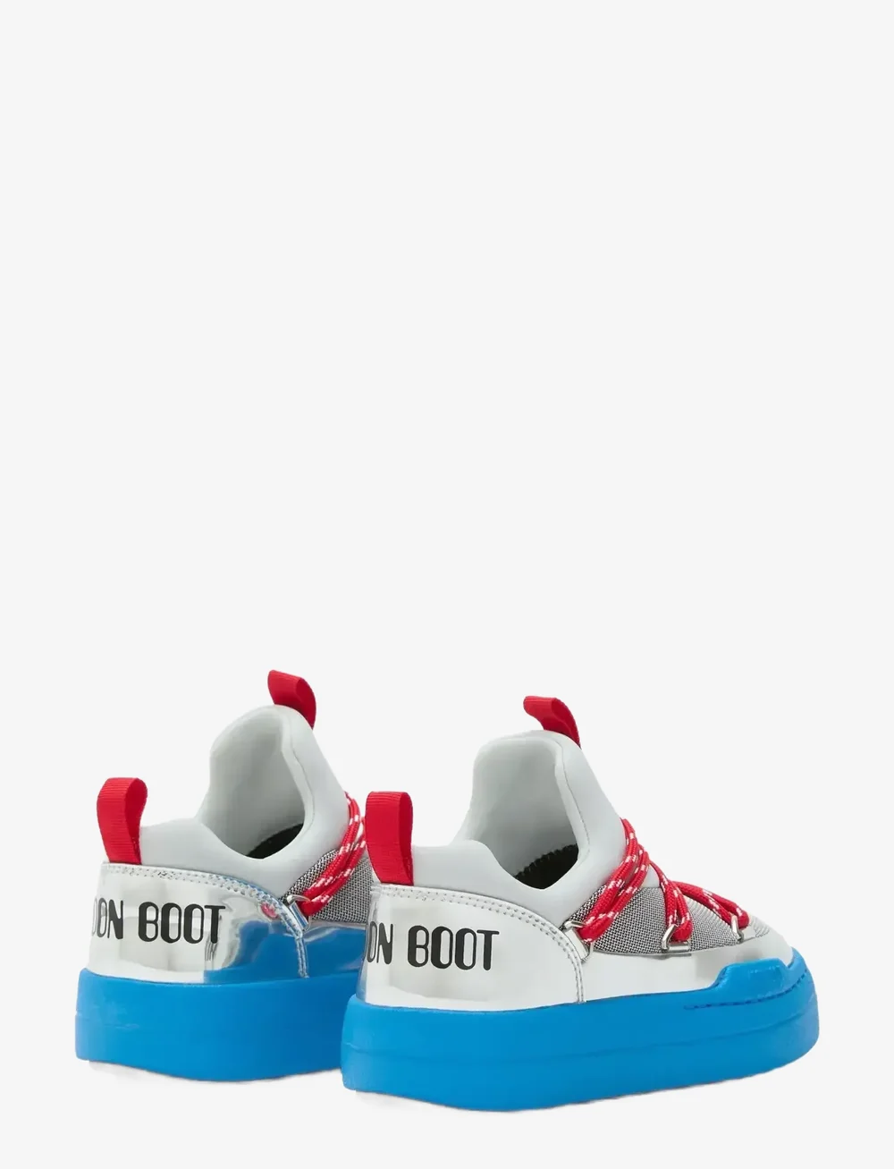 Moon Boot - MB JR PARK LOW LACE SPACE RACE - niedriger schnitt - silver/blue/red - 1