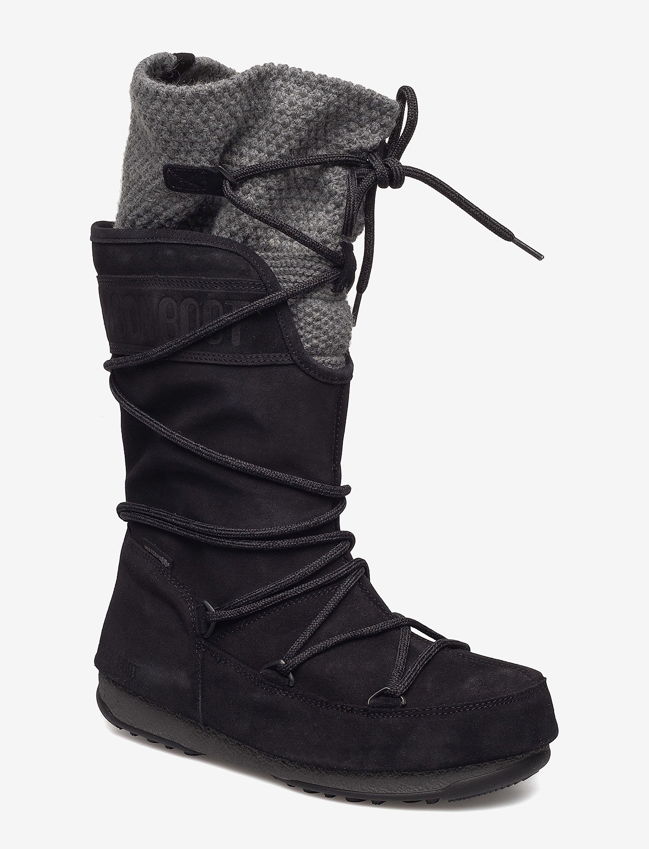 Moon Boot - MOON BOOT W.E. ANVERSA WOOL WP - black-grey - 0