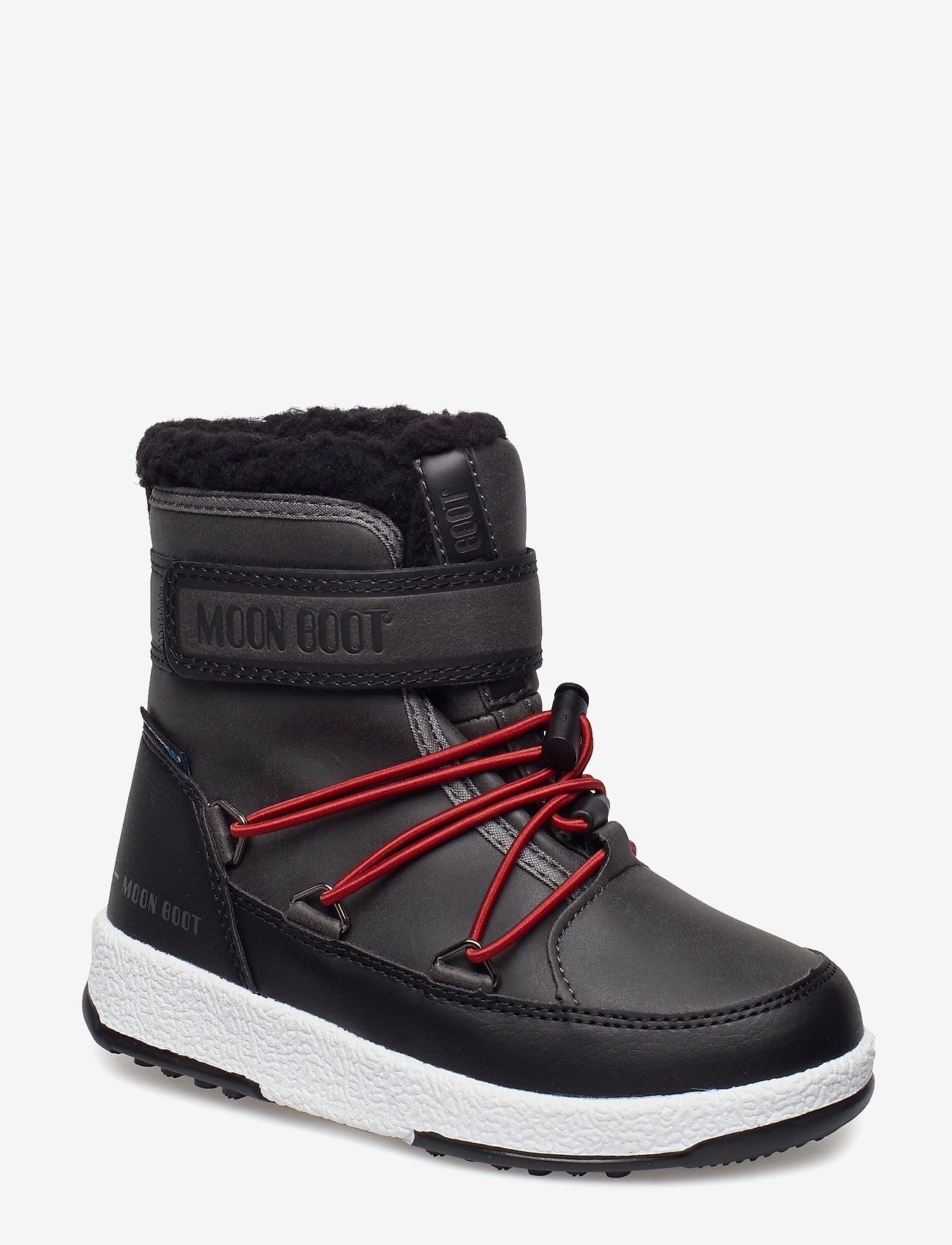 Moon Boot - MB MOON BOOT W.E. JR BOY BOOT WP - black-dark gray 002 - 0
