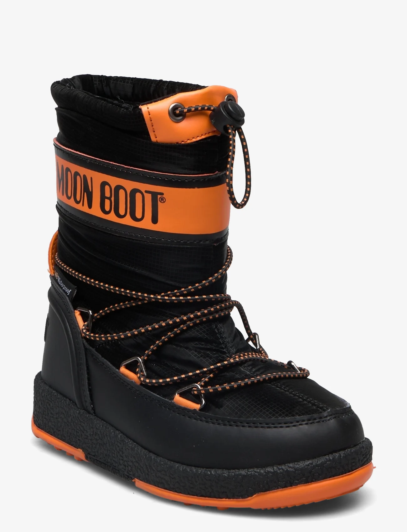 Moon Boot - MB MOON BOOT JR BOY SPORT - kids - black-orange - 0