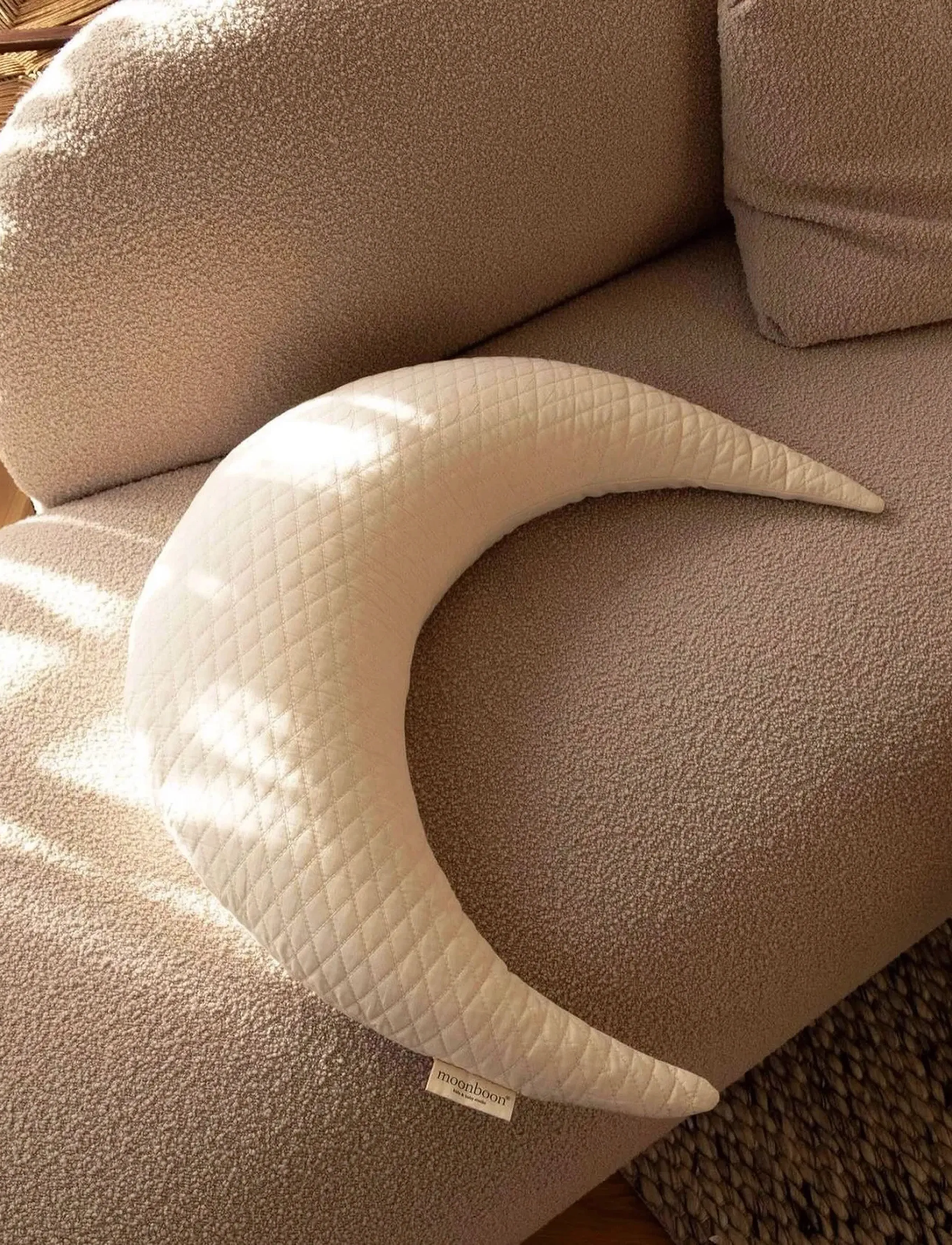 Moonboon Moon Nursing Pillow, 60X55 cm, Breastfeeding Products, Weiß - Pillows, Kinder