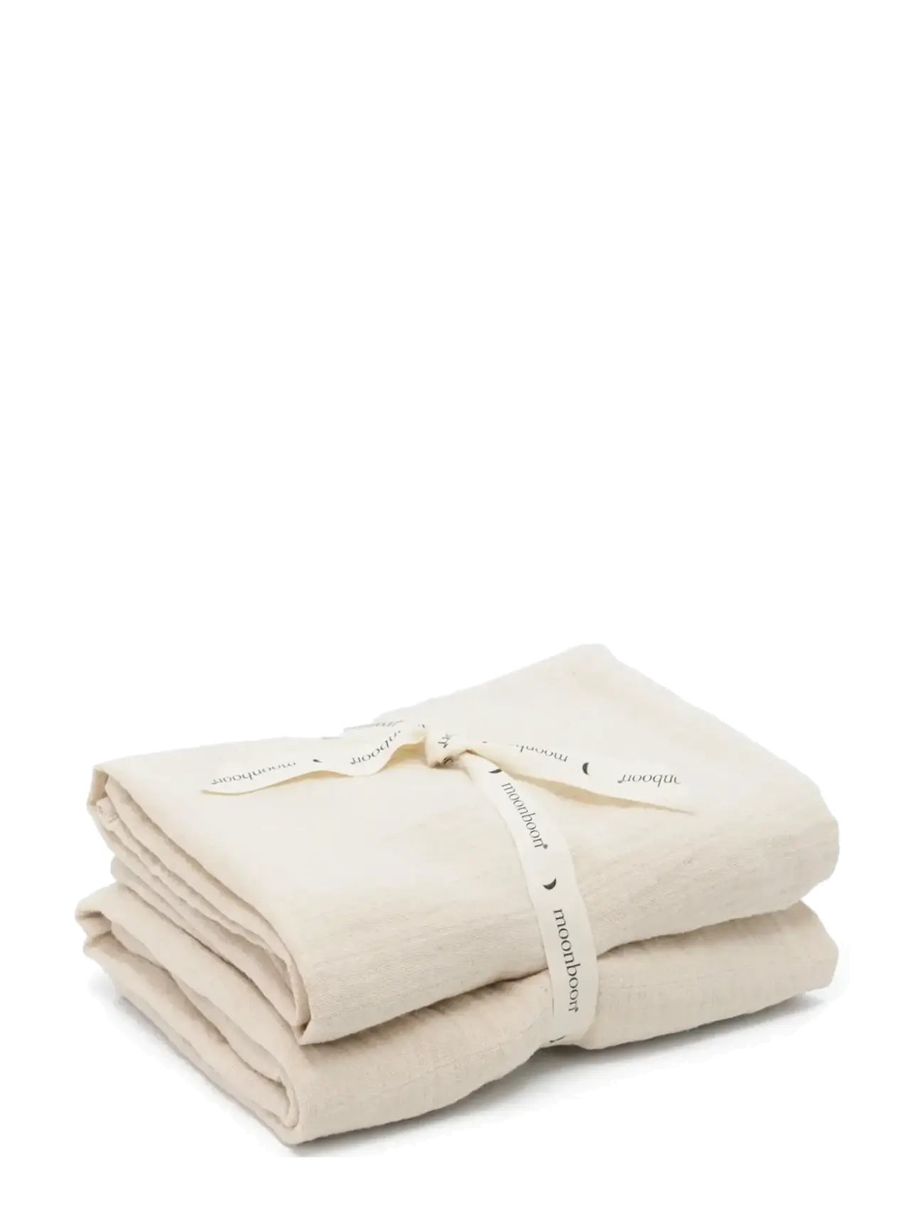 Moonboon Organic Muslins, 2. Pak., One Size, Cream, Muslinger > Muslingetæpper, Børn