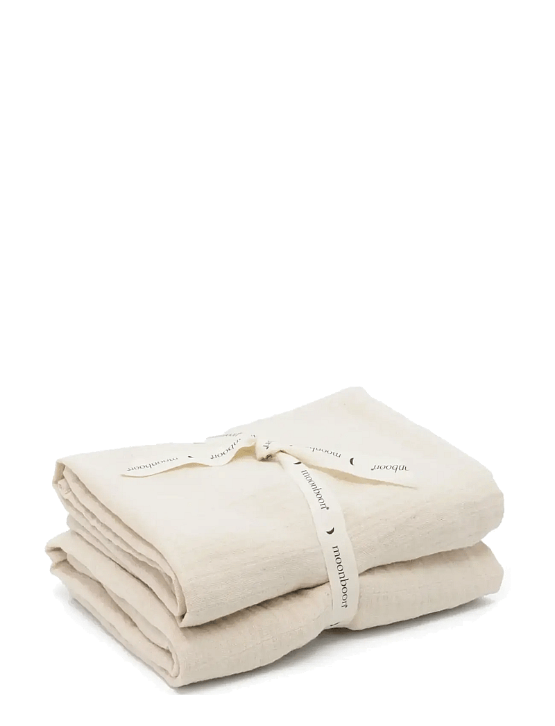 Moonboon - Organic Muslins, 2. pak. - muslin blankets - nature - 0