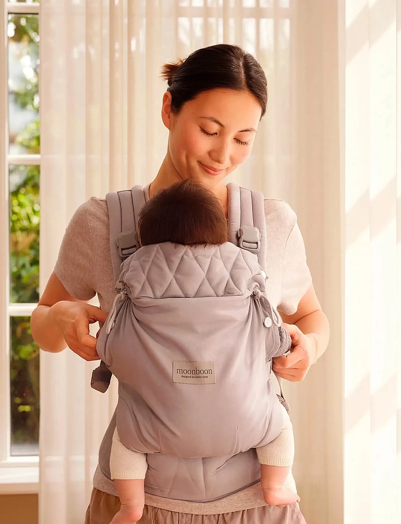 Moonboon - Baby Carrier - beebi kõhukotid ja -mähised - grey - 0