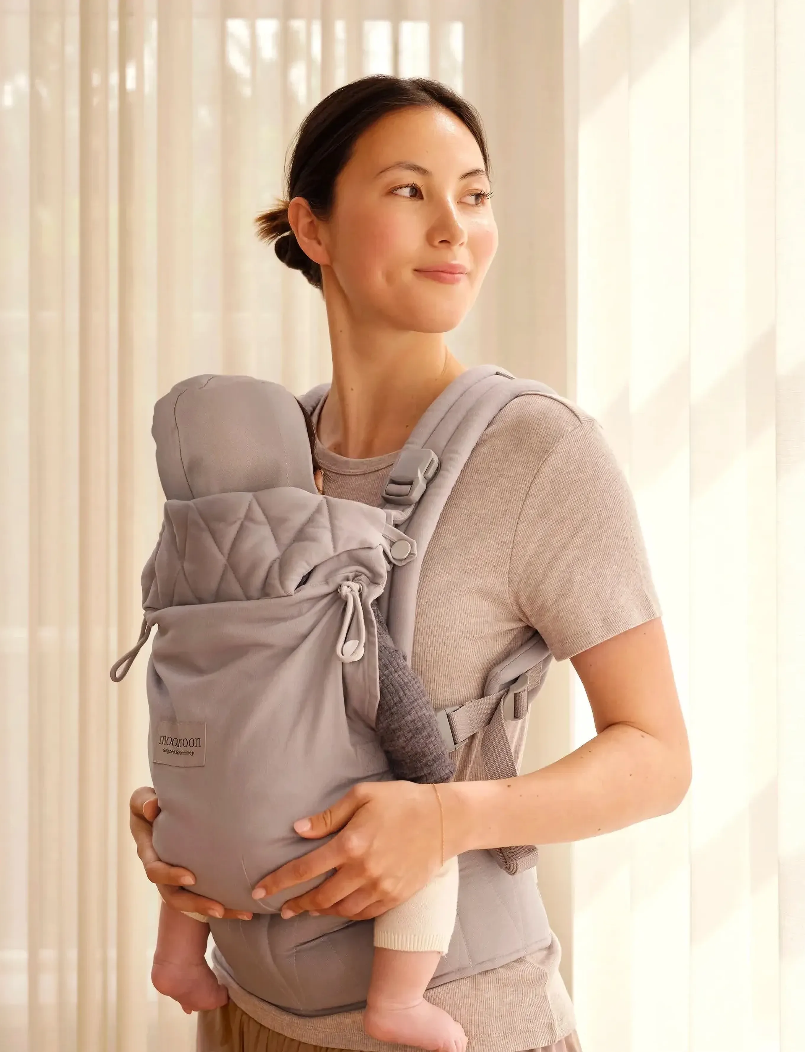 Moonboon - Baby Carrier - babytragen - grey - 3