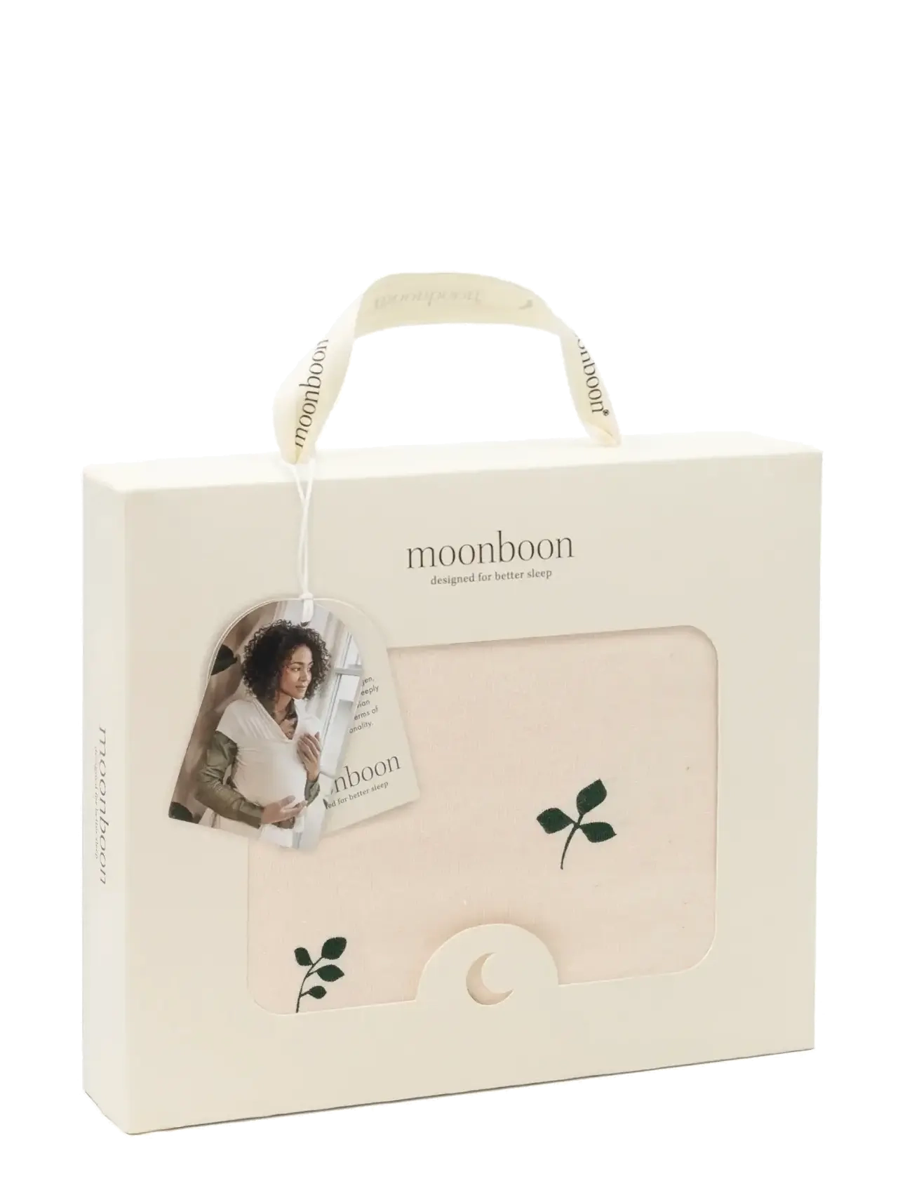 Moonboon Baby Wrap - Porte-bébés et écharpes de portage - LEAVES / cream