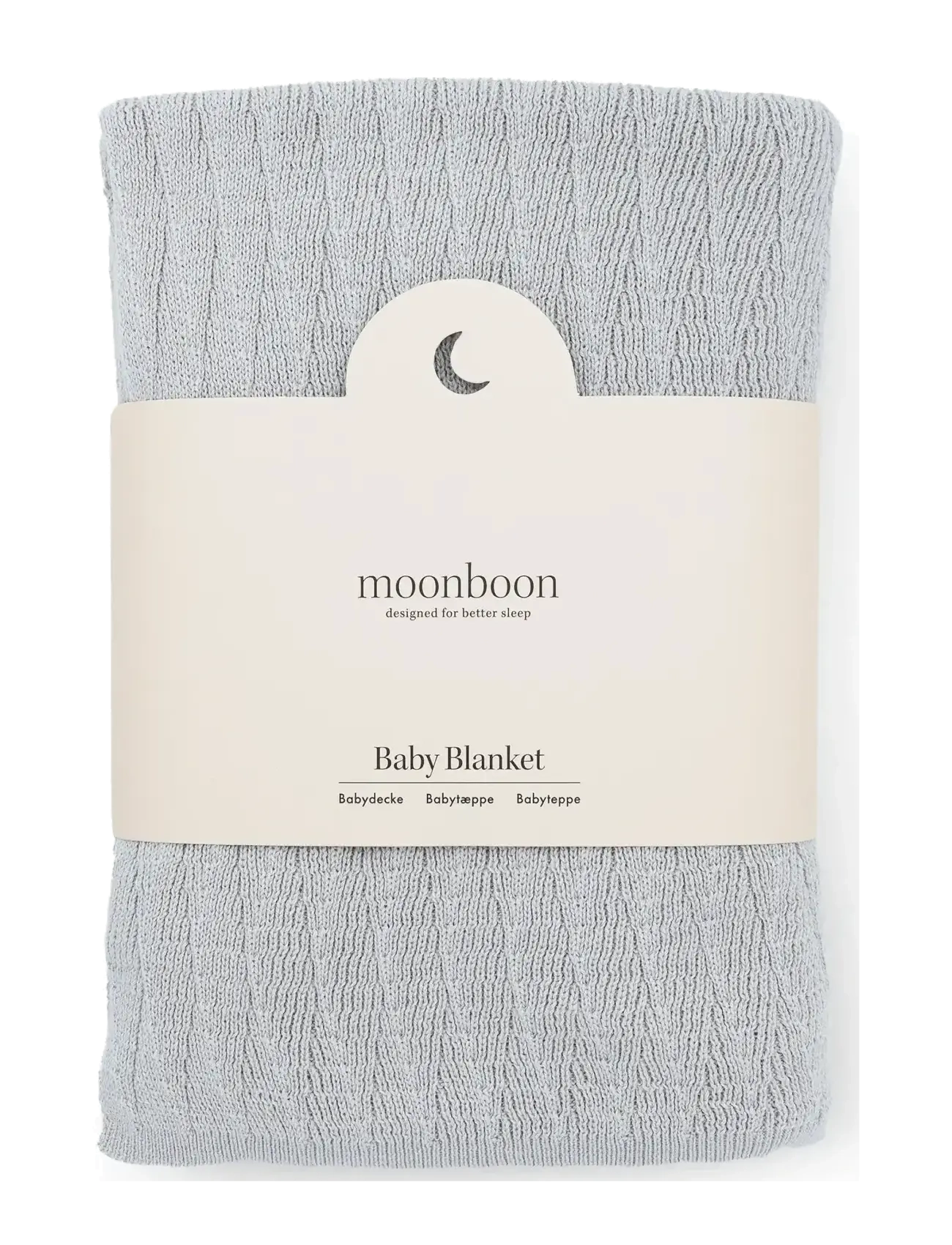 Moonboon Baby Blanket, 100X 80 cm, Sleep, Grau - Blankets, Kinder