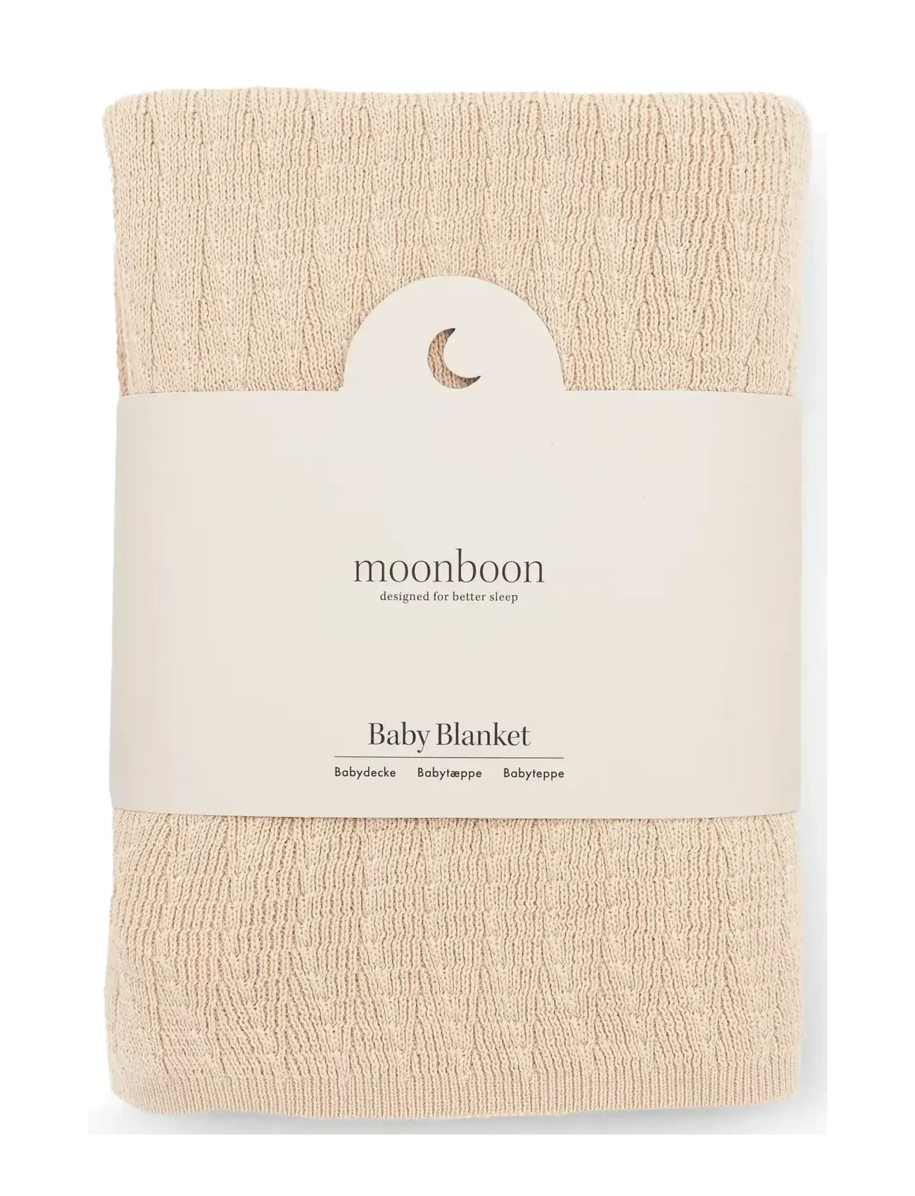 Moonboon Baby Blanket, 100X 80 cm, Sleep, Beige - Blankets, Kinder