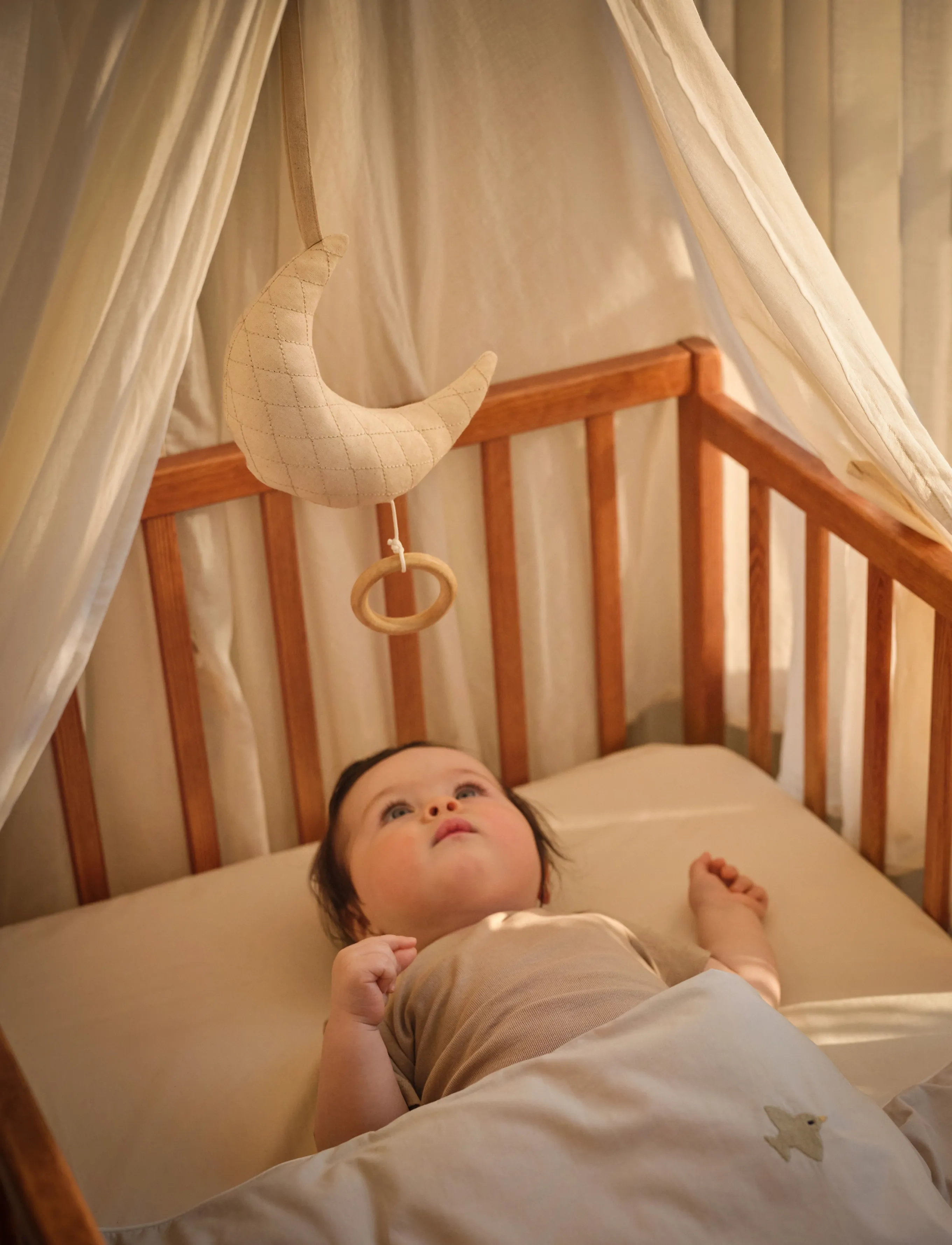 Moonboon Uro Med Musik, One Size, Baby Nursery, Weiß - Mobiles, Kinder