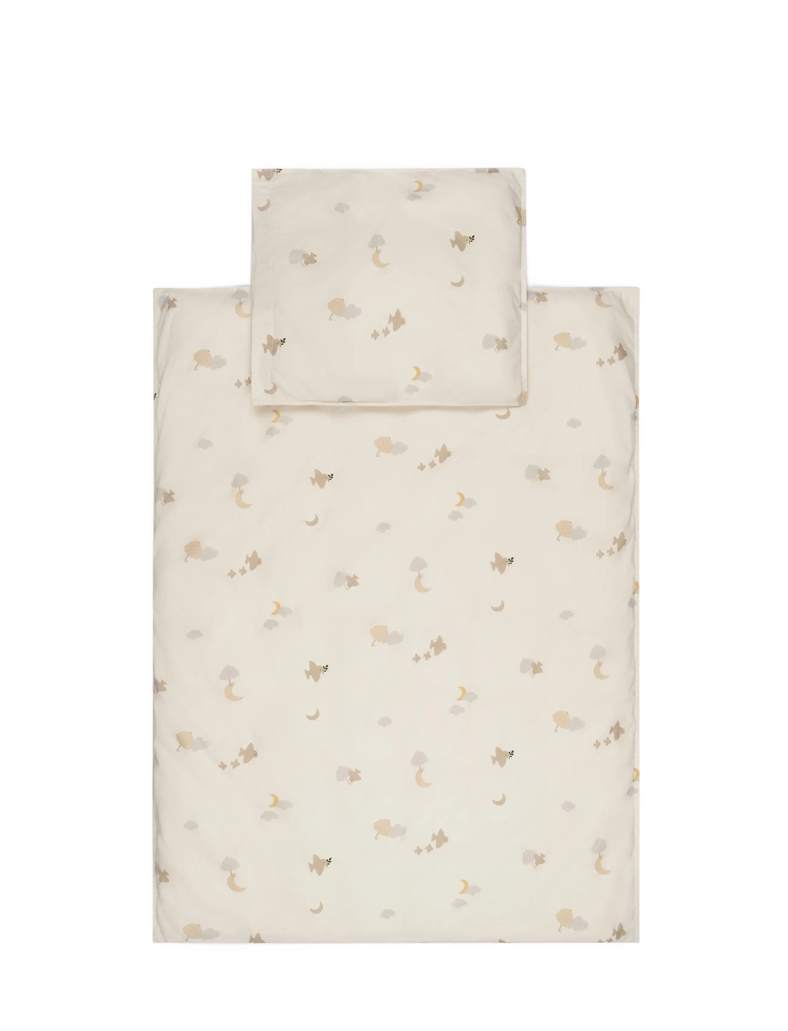 Moonboon Bed Linen Crisp, Bed Sæt, Beige, Str: 70X100;35X40CM