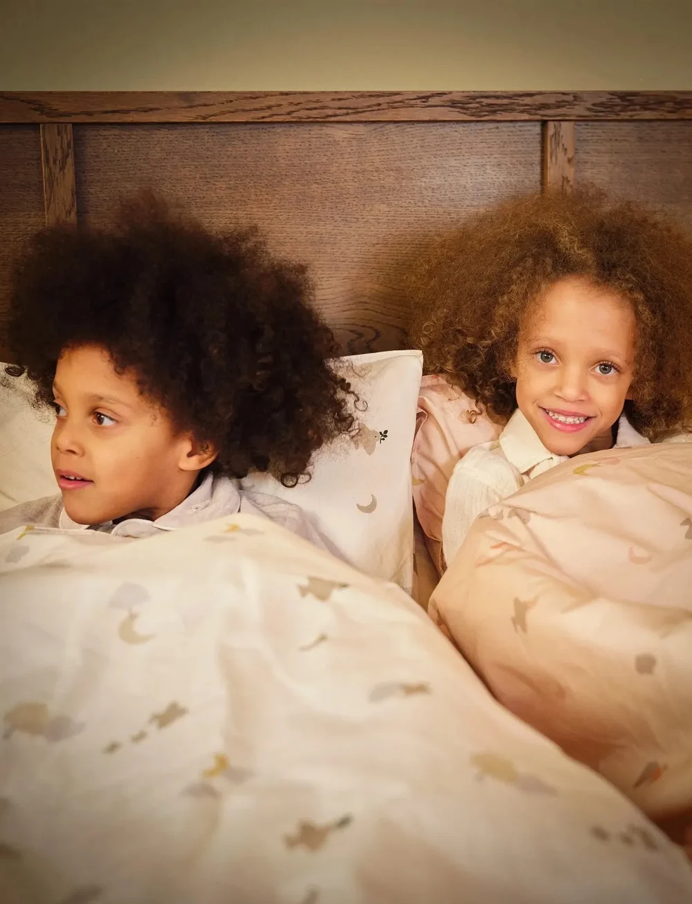 Moonboon - Baby Bed Linen Crisp - lagner - over the moon rose - 0