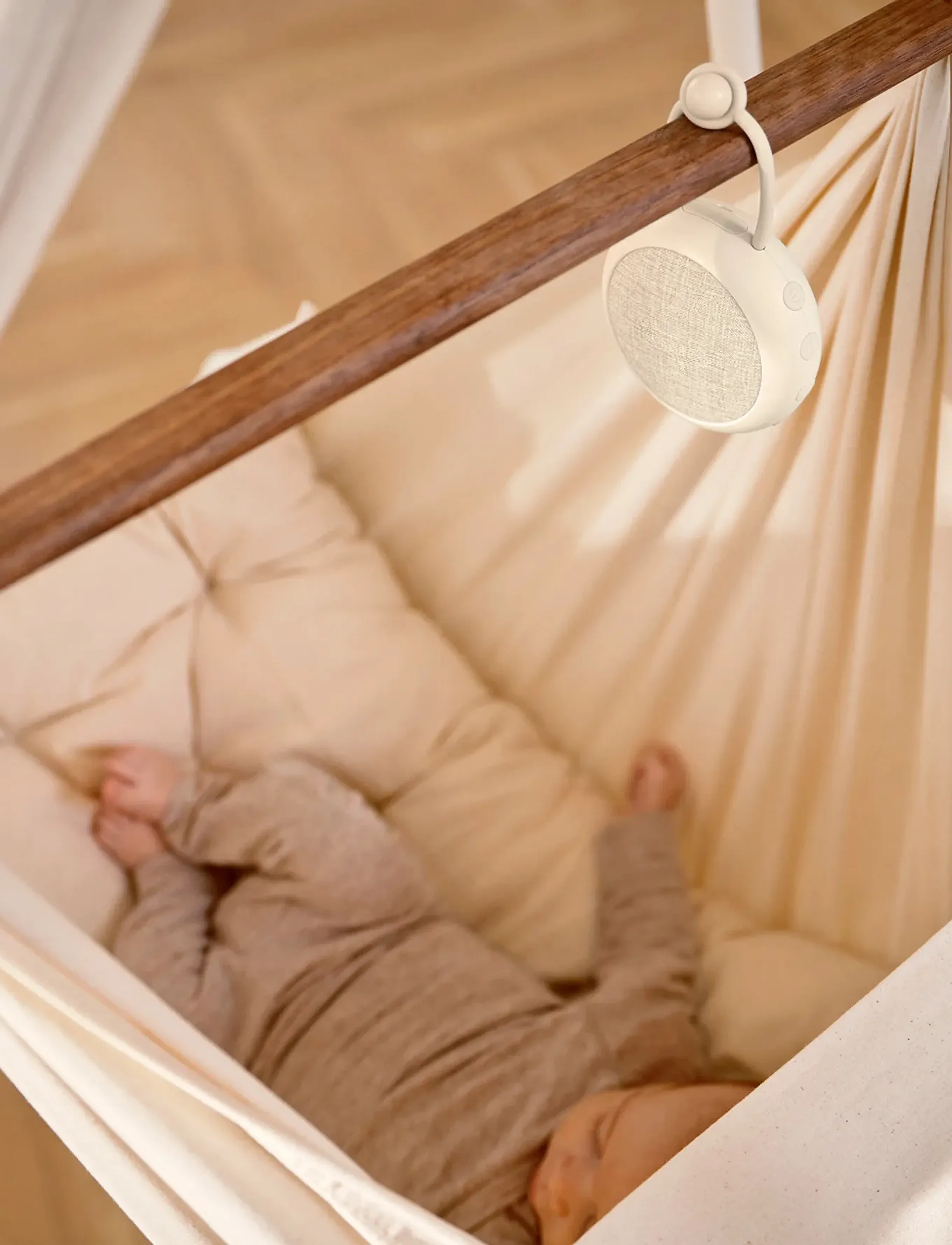 Moonboon - White Noise Machine - babyværelse - cream white - 3