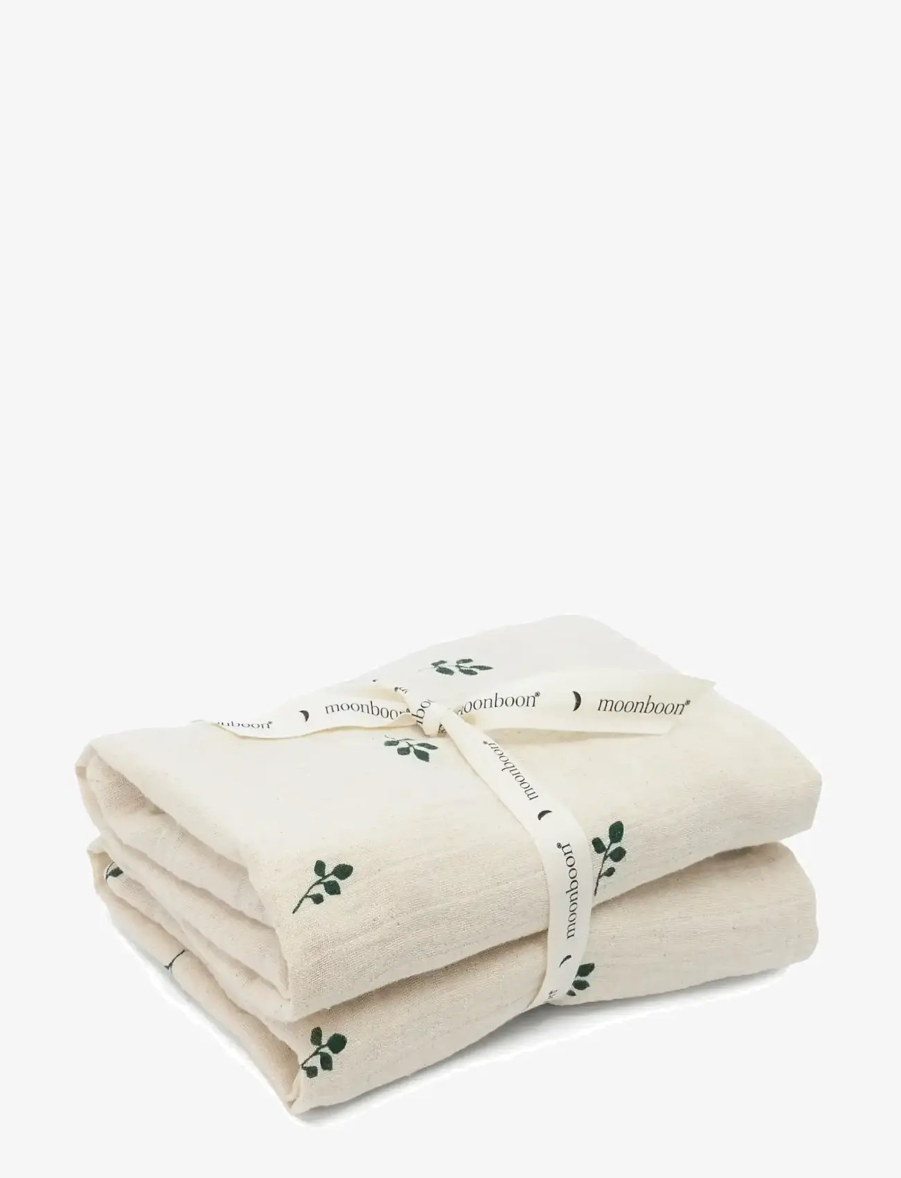 Moonboon - Organic Muslins, 2. pak. - muslindukar - leaf - 1