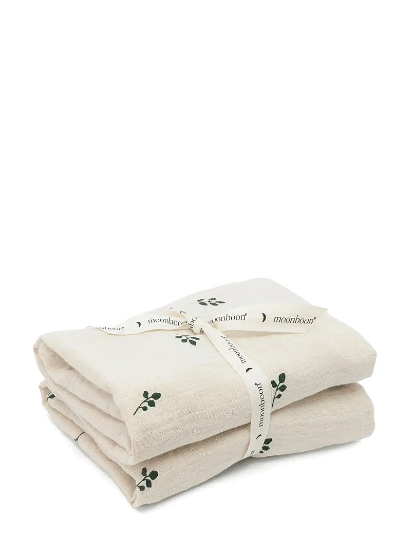 Moonboon - Organic Muslins, 2. pak. - muslindukar - leaf - 1