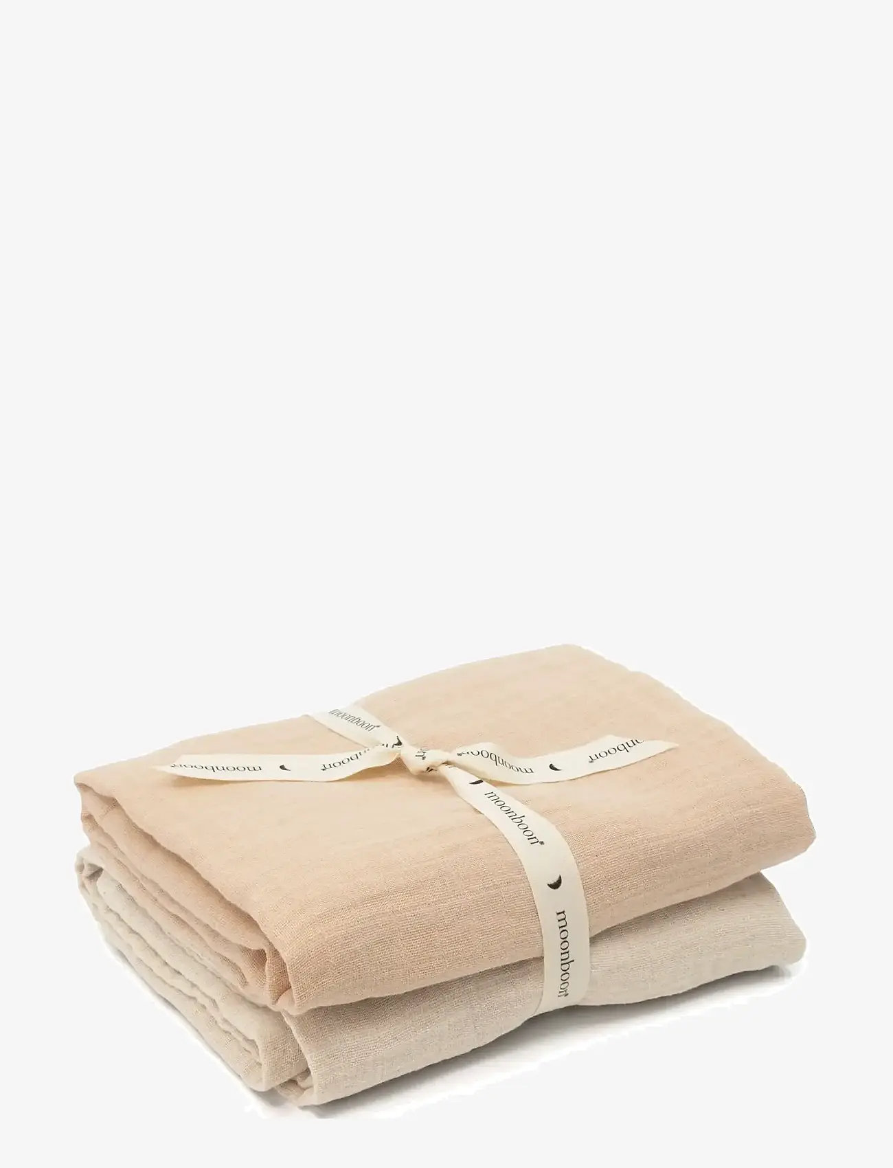 Moonboon - Organic Muslins, 2. pak. - muslin blankets - over the moon rose - 1