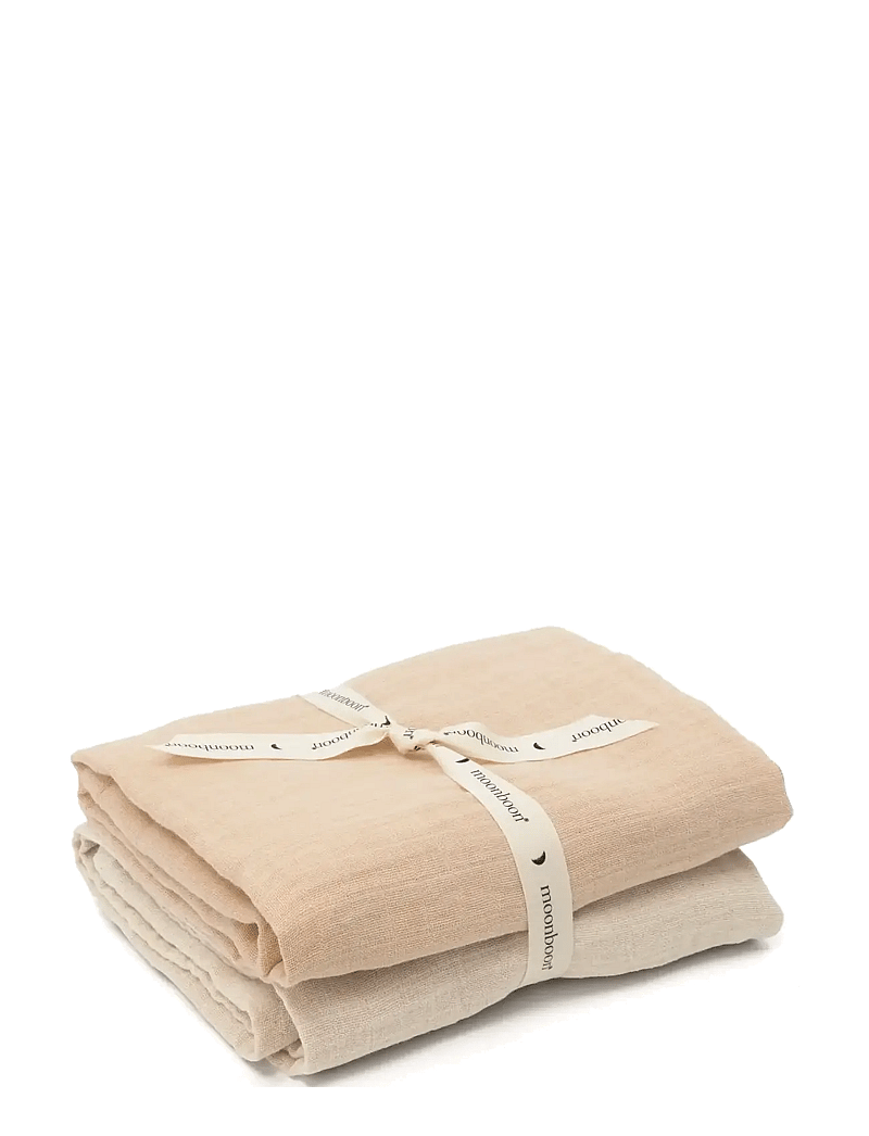 Moonboon - Organic Muslins, 2. pak. - musliinist tekid - rose mix - 0