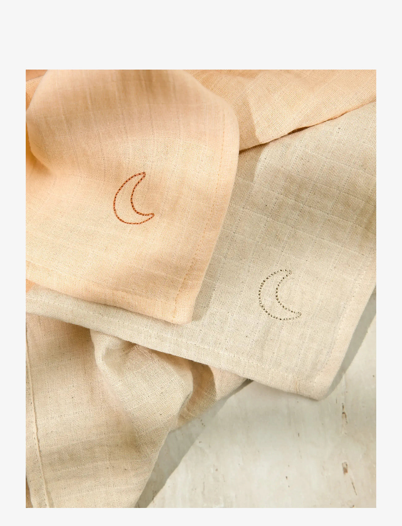 Moonboon - Organic Muslins, 2. pak. - musliinist tekid - rose mix - 1