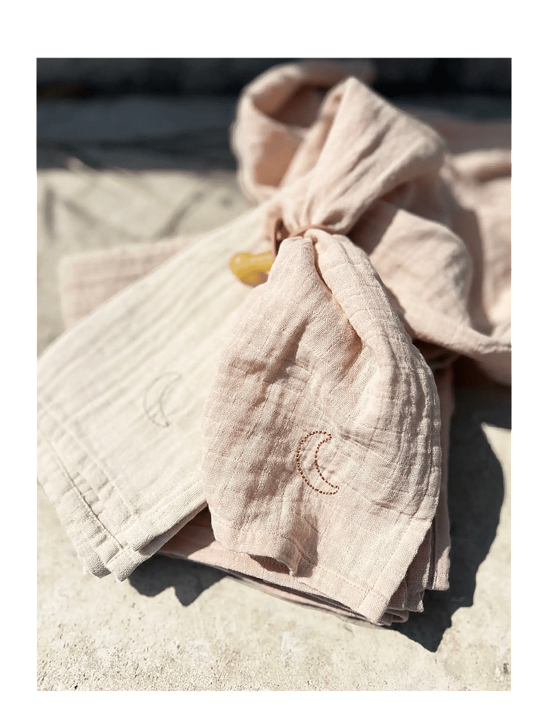 Moonboon - Organic Muslins, 2. pak. - musliinist tekid - rose mix - 3