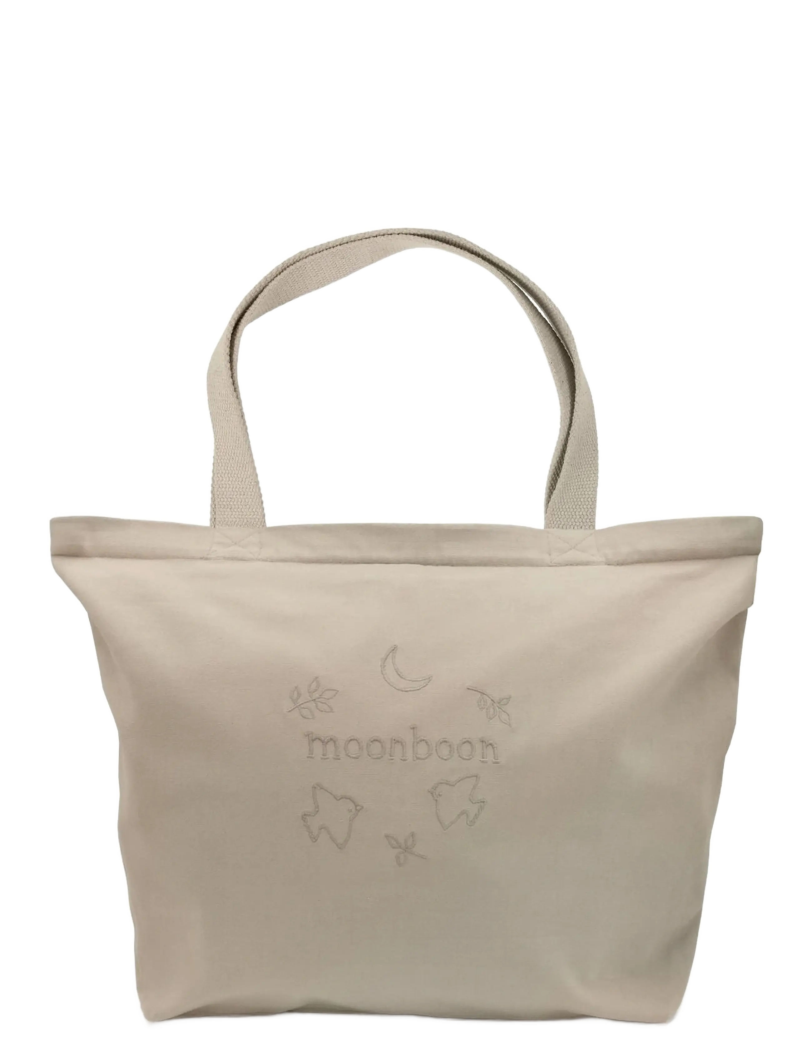 Moonboon Canvas Stroller Bag, Lærred Barnevognstaske, Beige, Str: ONE SIZE