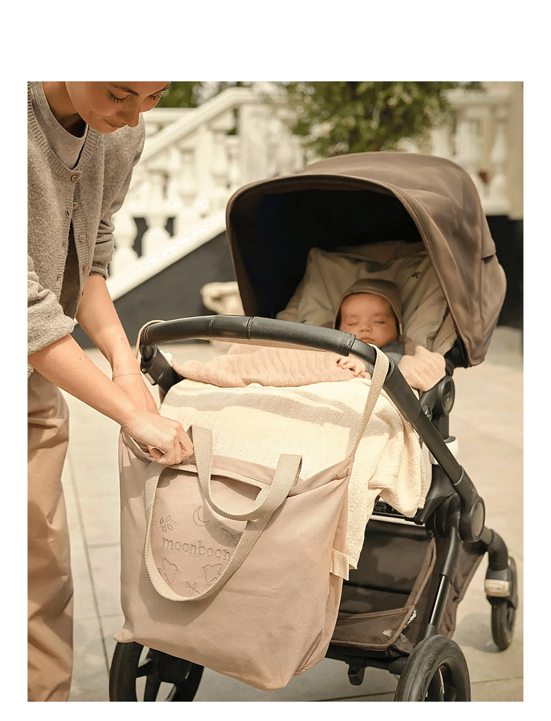 Moonboon - Canvas stroller bag - luiertassen - earth - 1