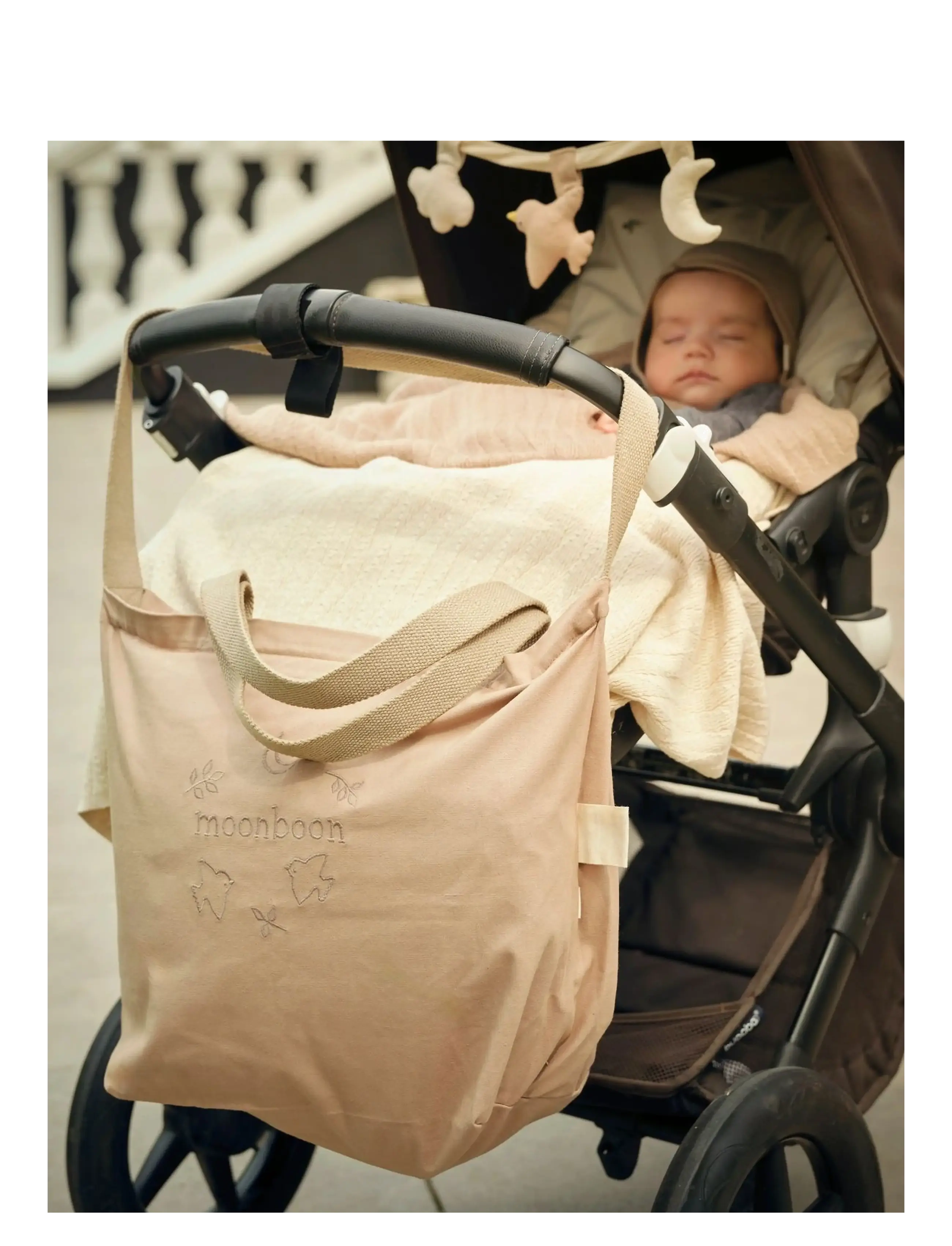 Moonboon - Canvas stroller bag - changing bags - earth - 2