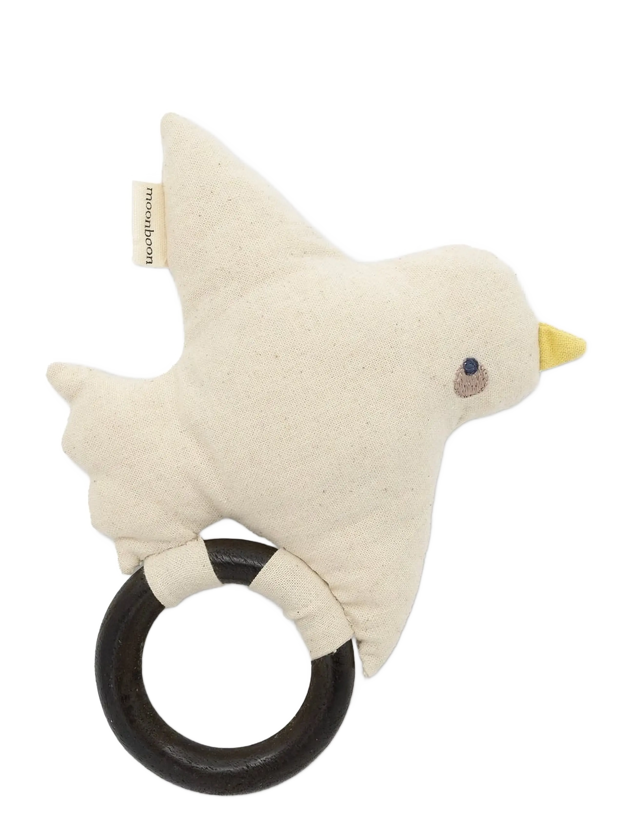 Moonboon Soft Rattle, One Size, Baby Spielzeug, Creme - Rattles, Kinder