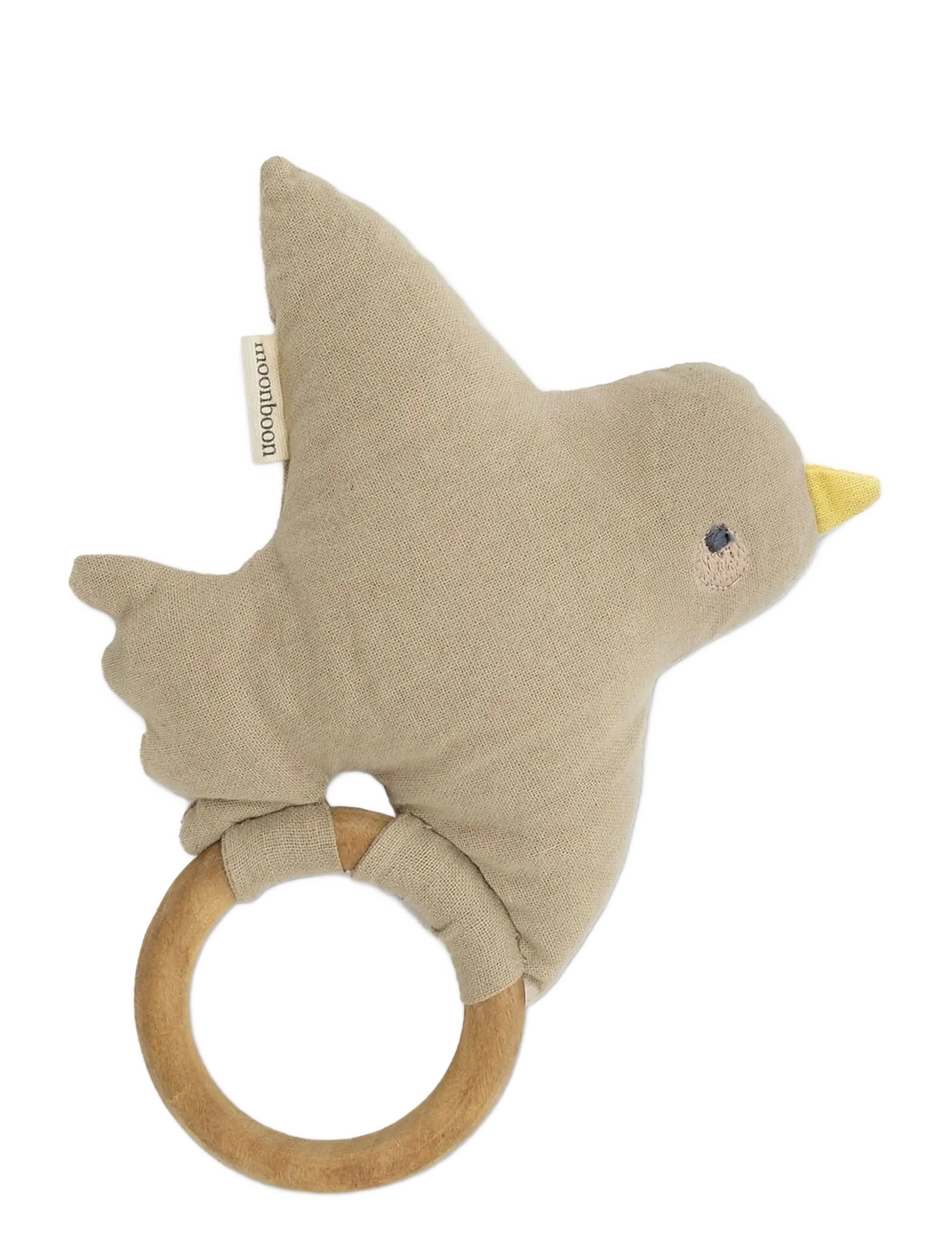 Moonboon Soft rattle - Spielzeug - EARTH / beige