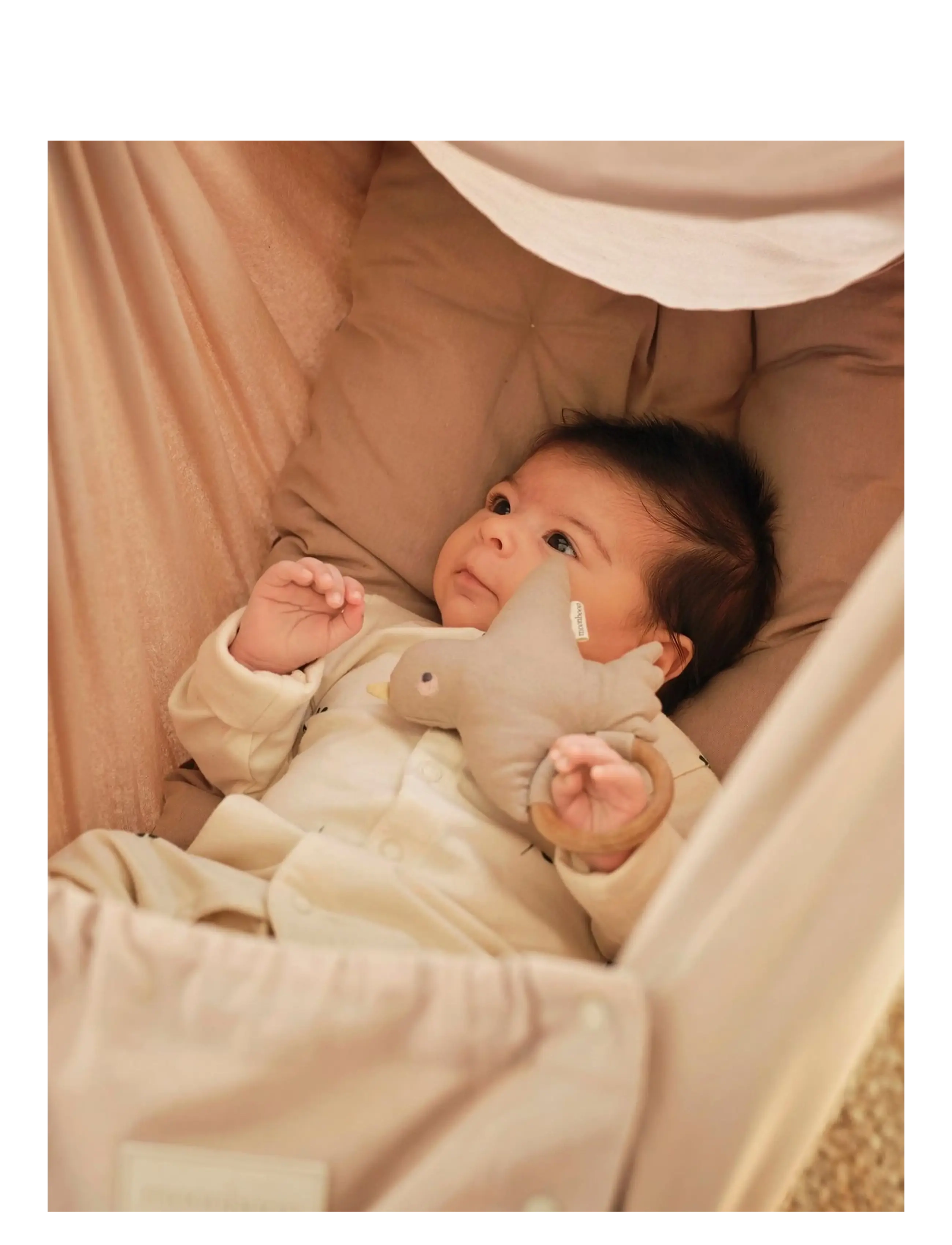 Moonboon - Soft rattle - rattles - earth - 1