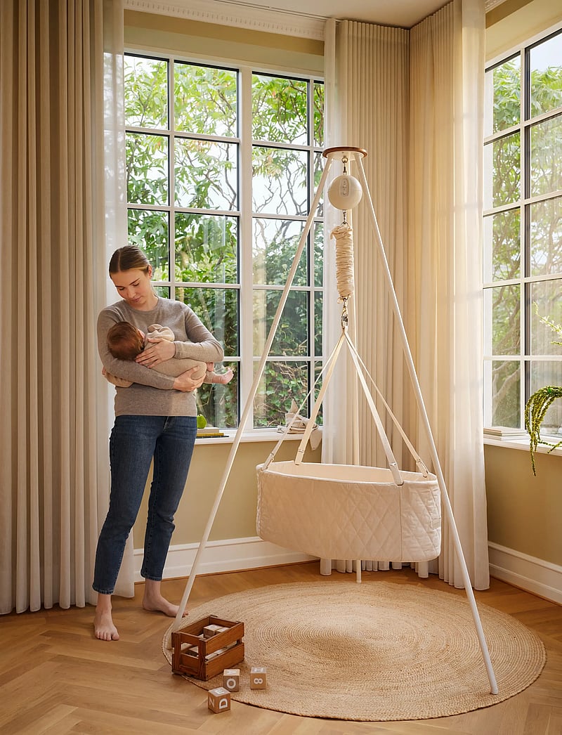 Moonboon - Classic Bundle - Oval Cradle & Motor Connect - beistellbetten - nature / white - 0