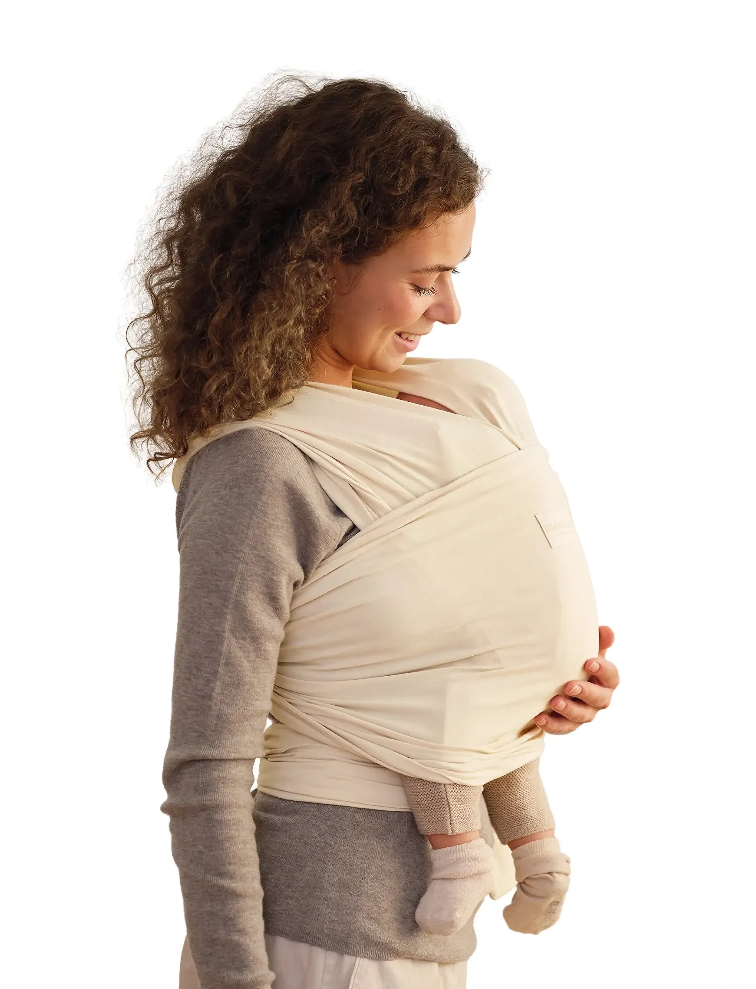 Moonboon Baby Wrap, M/L, & Mutterschaft, Beige - Carriers Wraps, Kinder