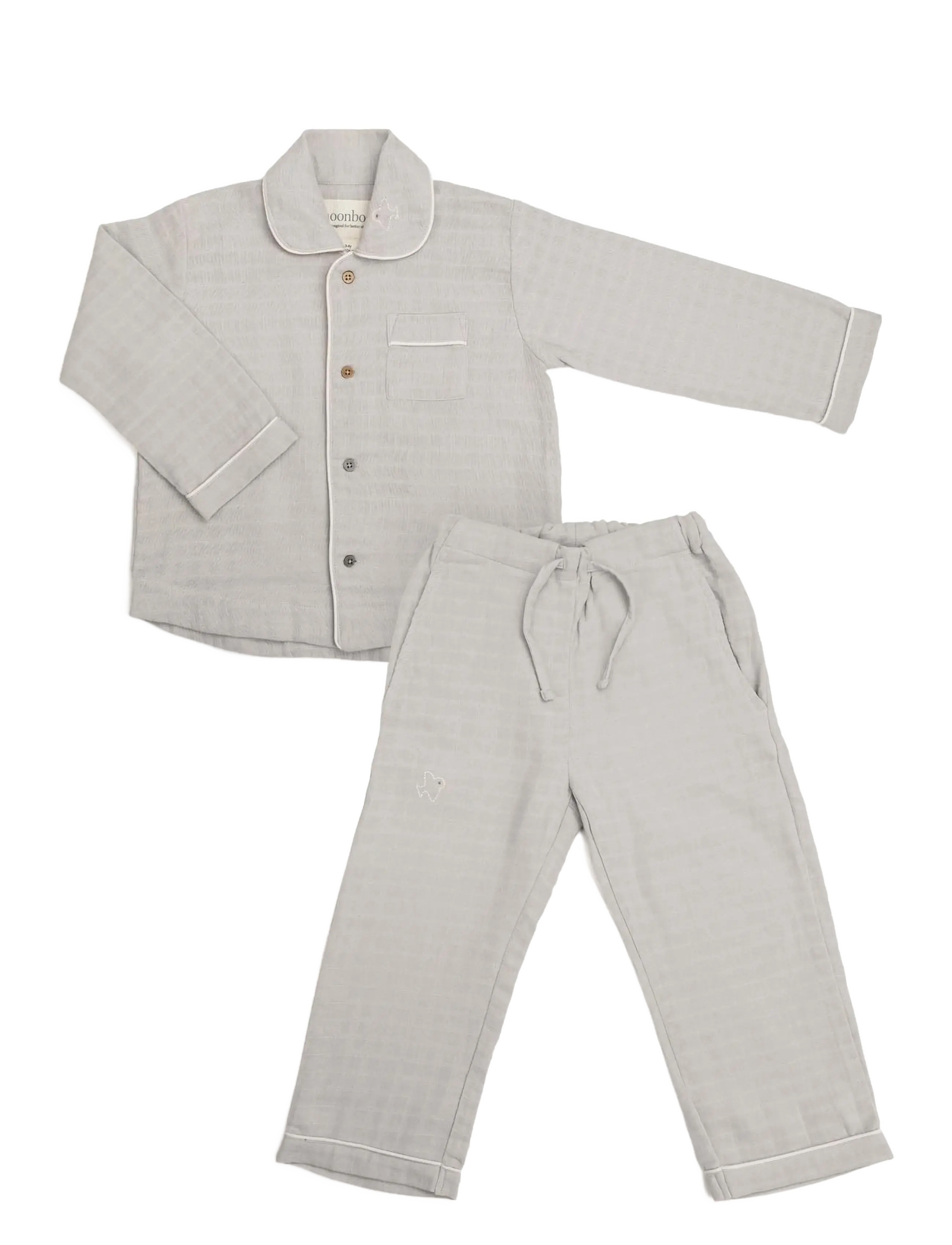 Moonboon Pyjamas, 3-4 y. - Moonboon - LUNAR ROCK / grey