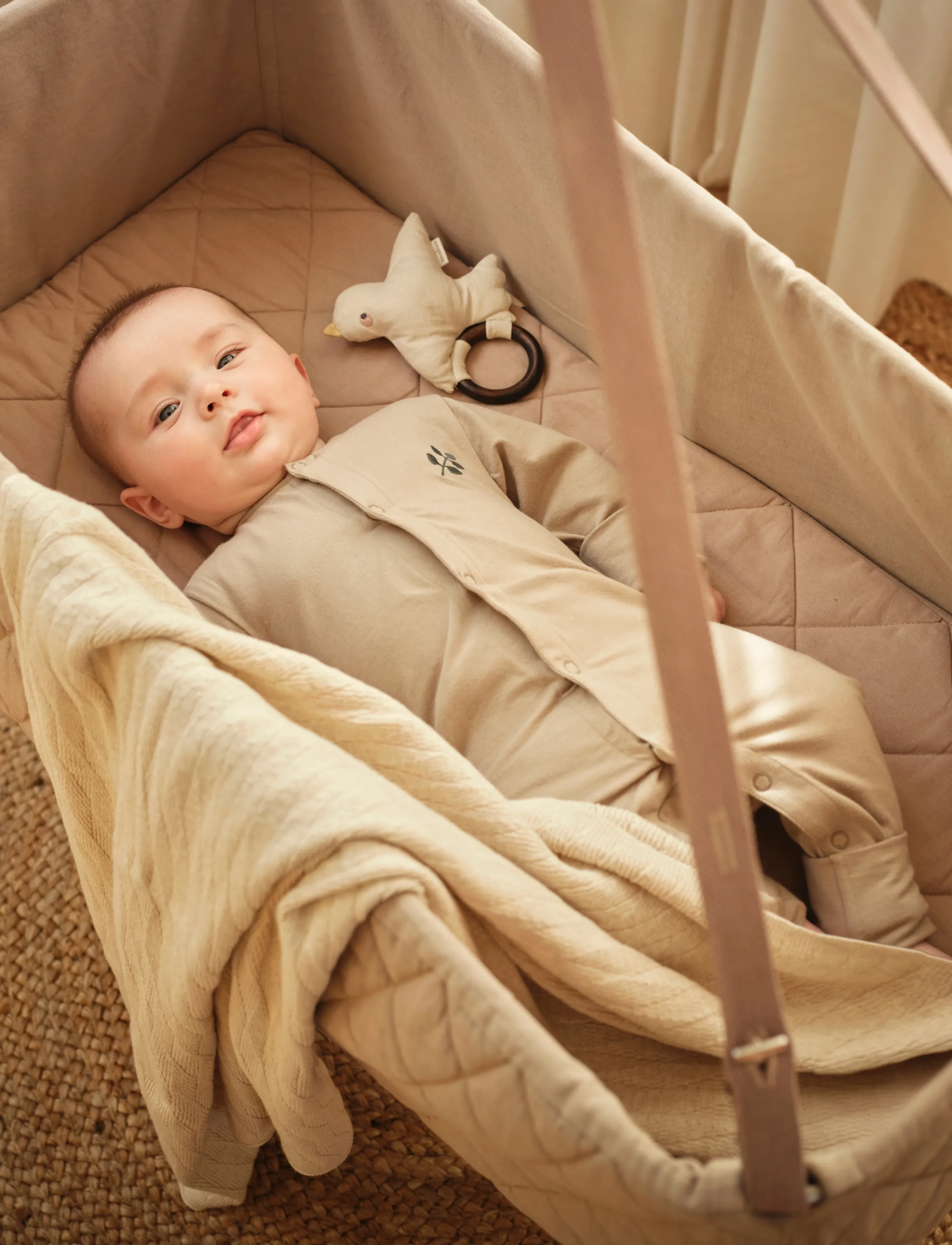 Moonboon - Sleep suit & bonnet giftbox - sett med langermede t-skjorter - earth - 2