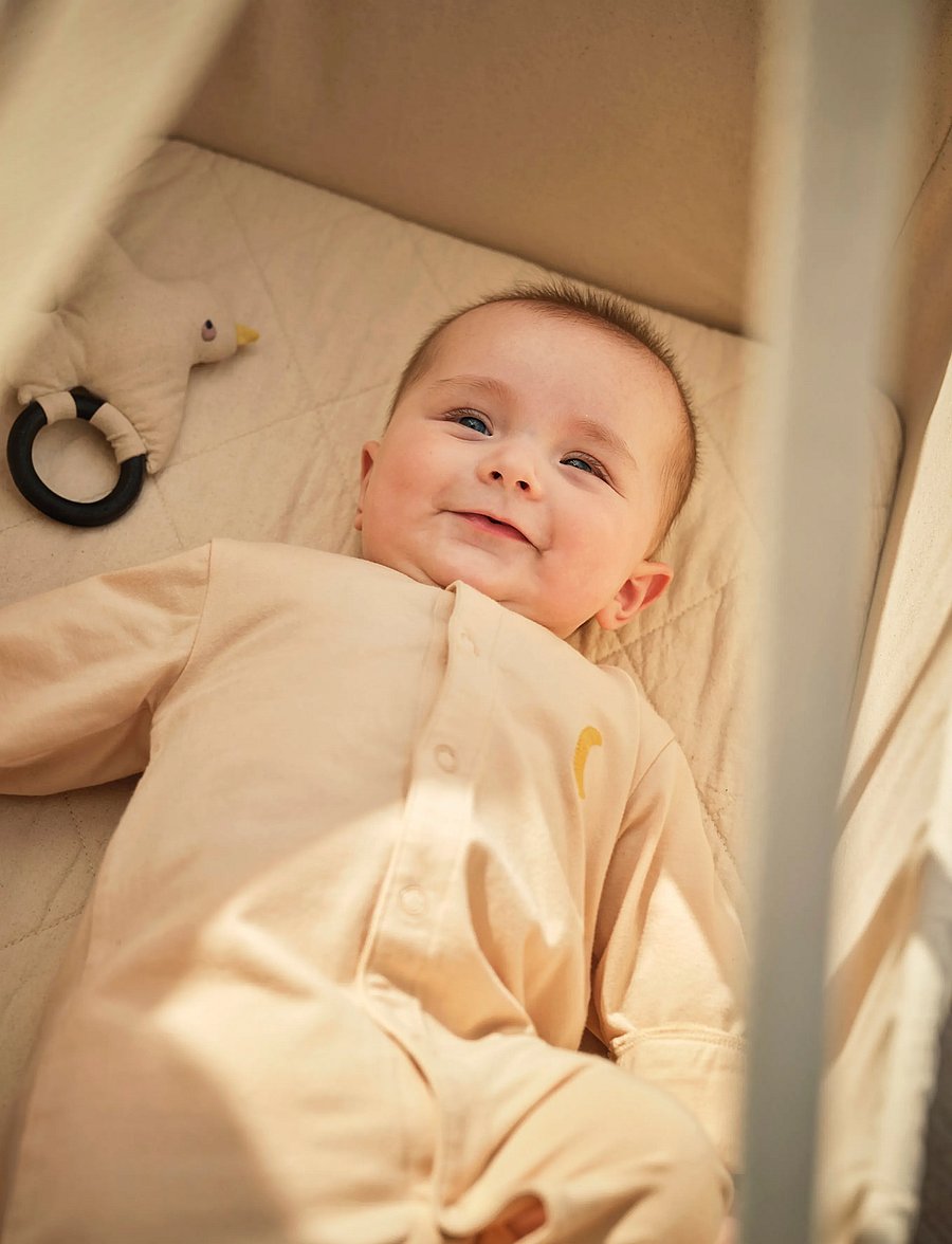 Moonboon - Sleep suit & bonnet giftbox - sæt med langærmet t-shirt - rose cloud - 0